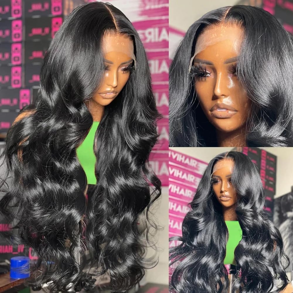 GVRR 26 Inch Body Wave Lace Front Wigs Human Hair 180% Density 13x6 Lace Front Wigs Human Hair Pre Plucked 13x6 HD Lace Frontal Wigs Human Hair Lace Front Wigs for Women