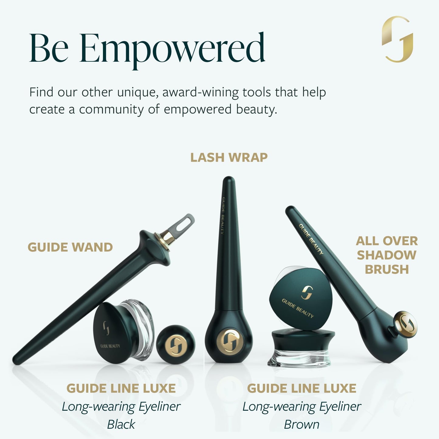 Guide Beauty GUIDE Wand, Easy Tightlining & Winged Eyeliner, Multi-Use Universal Design Cosmetic Tool for Eye & Lip Liner, Ideal for Make-up Novices, Limited Vision or Hand Dexterity