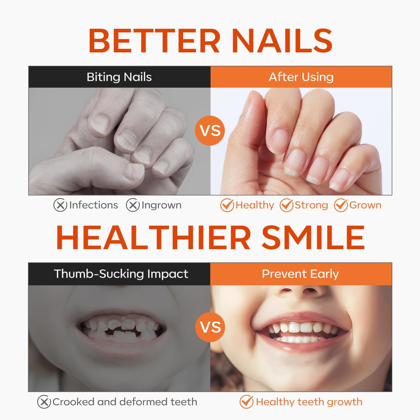 modelones Stop Nail Biting Pen, Nail Biting Prevention, Thumb Sucking Deterrent, Nail Biting Treatment for Kids & Adults, Natural Nail Care Pen to Help Stop Nail Biting Habit, Safe Solution for Biters