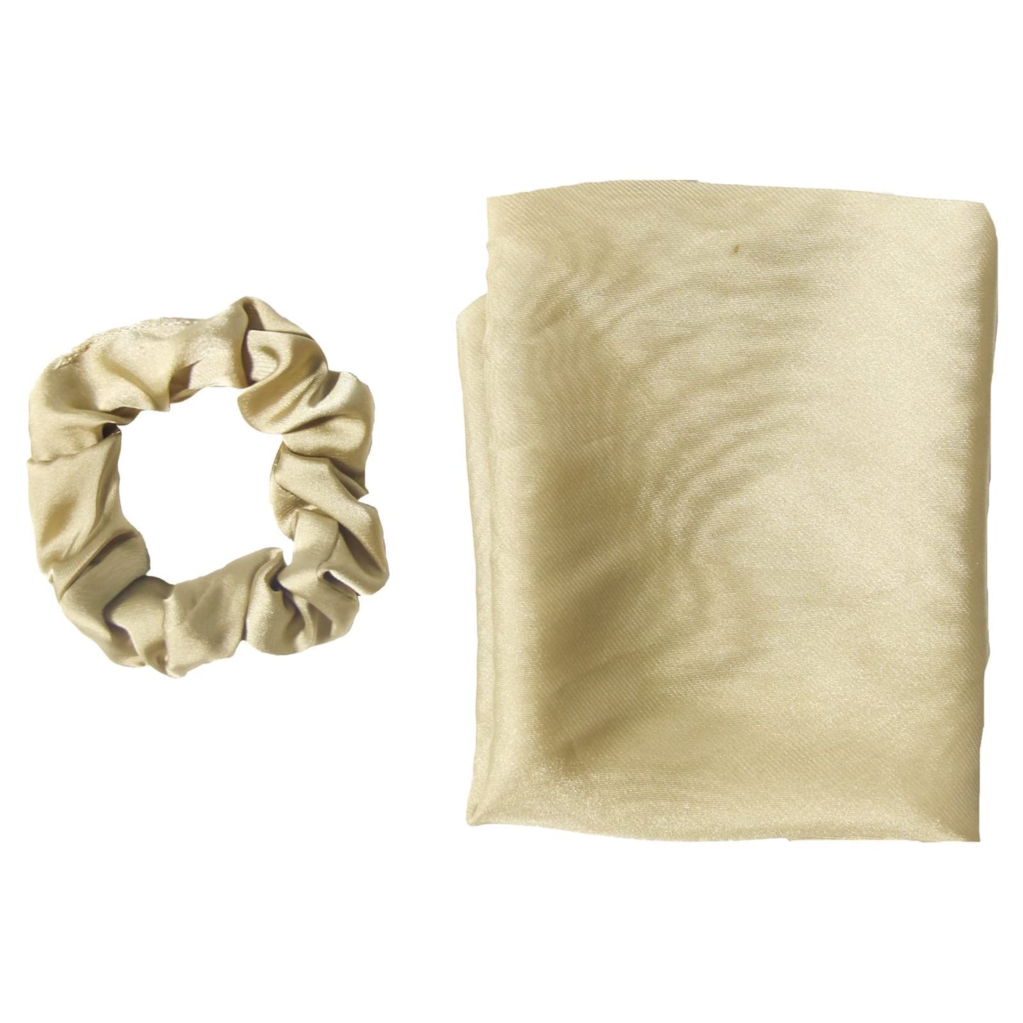3PCS Hair Scarf Scruncheis for Women Knotted Bow Hair Ties Elastic Bands Satin Hair Ribbon Scrunchy Red Ponytail Holder for Women and Girls (Ivory green bean)