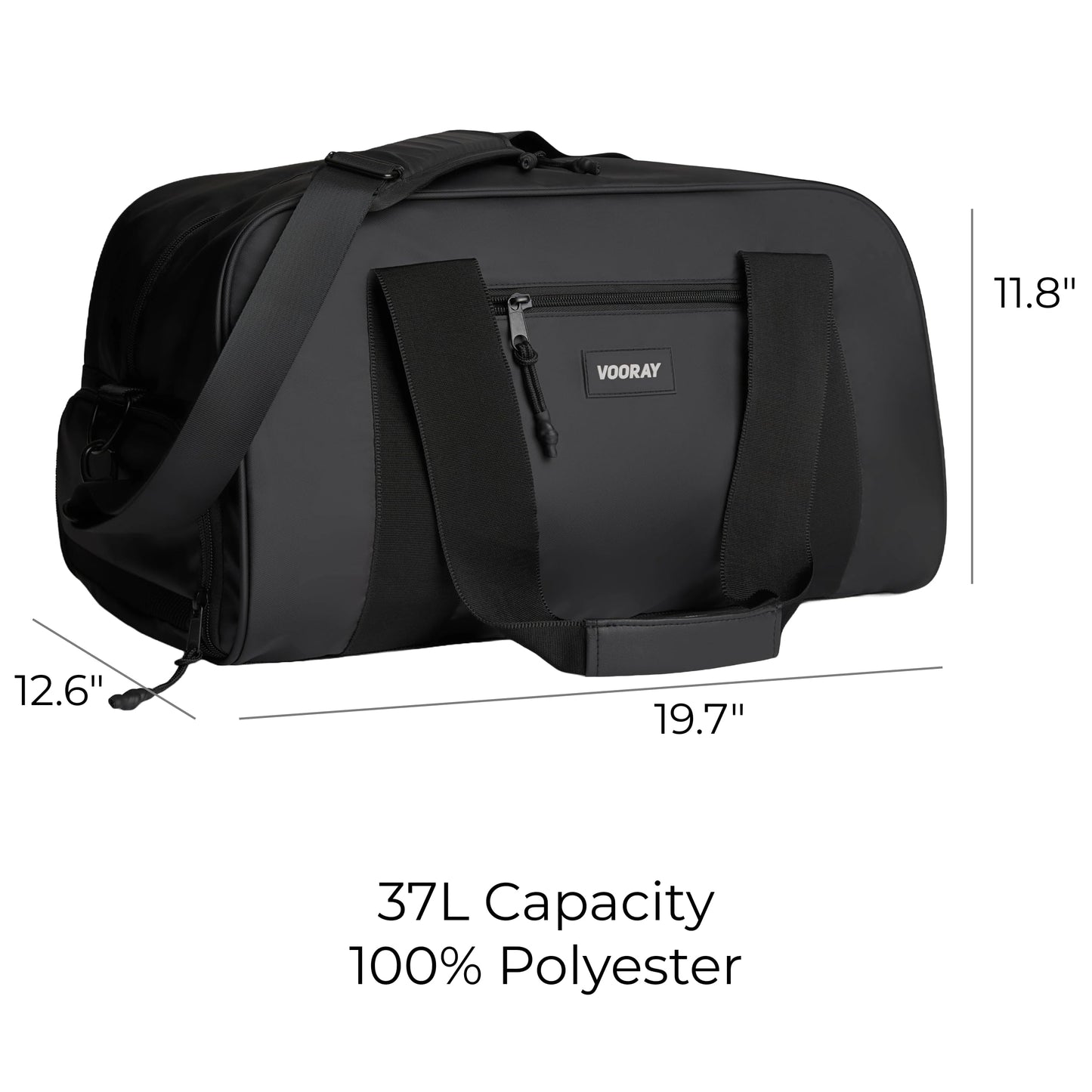 VOORAY Burner Gym Duffel XL - Durable, Spacious, and Stylish Gym Bag with Multiple Compartments and Shoe Pocket - Ideal for Travel, Sports, and Fitness