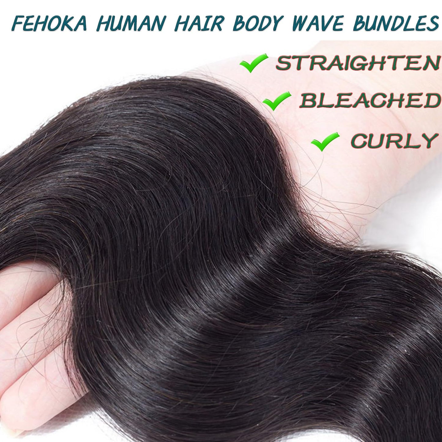 15A Human Hair Bundles Body Wave Hair 14 16 18 Inch 100% Unprocessed Brazilian Virgin Hair 3 Bundles Quick Weave Bundles Human Hair Natural Black (14 16 18,Body Wave 3 Bundles)