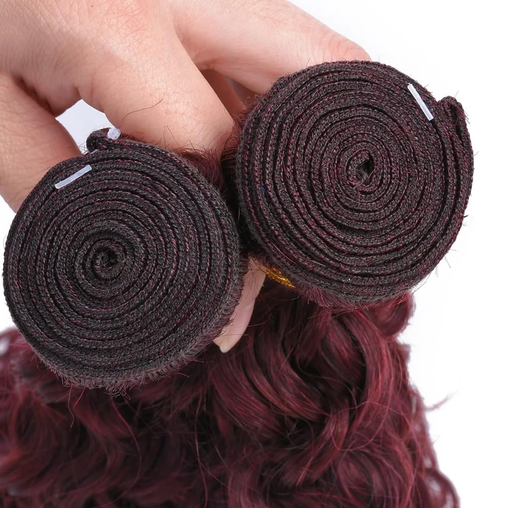 26 28 30 Inch Vinmdonm 99J Human Hair Bundles Red Kinky Curly Bundles Burgundy Bundles 8A Grade Brazilian Unprocessed Virgin Hair 3 Bundles Burgundy Kinky Curly Bundles Human Hair Weave