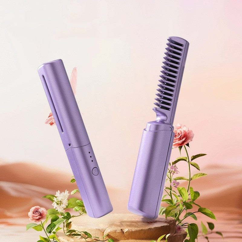 2-in-1 Wireless Hair Straightener
