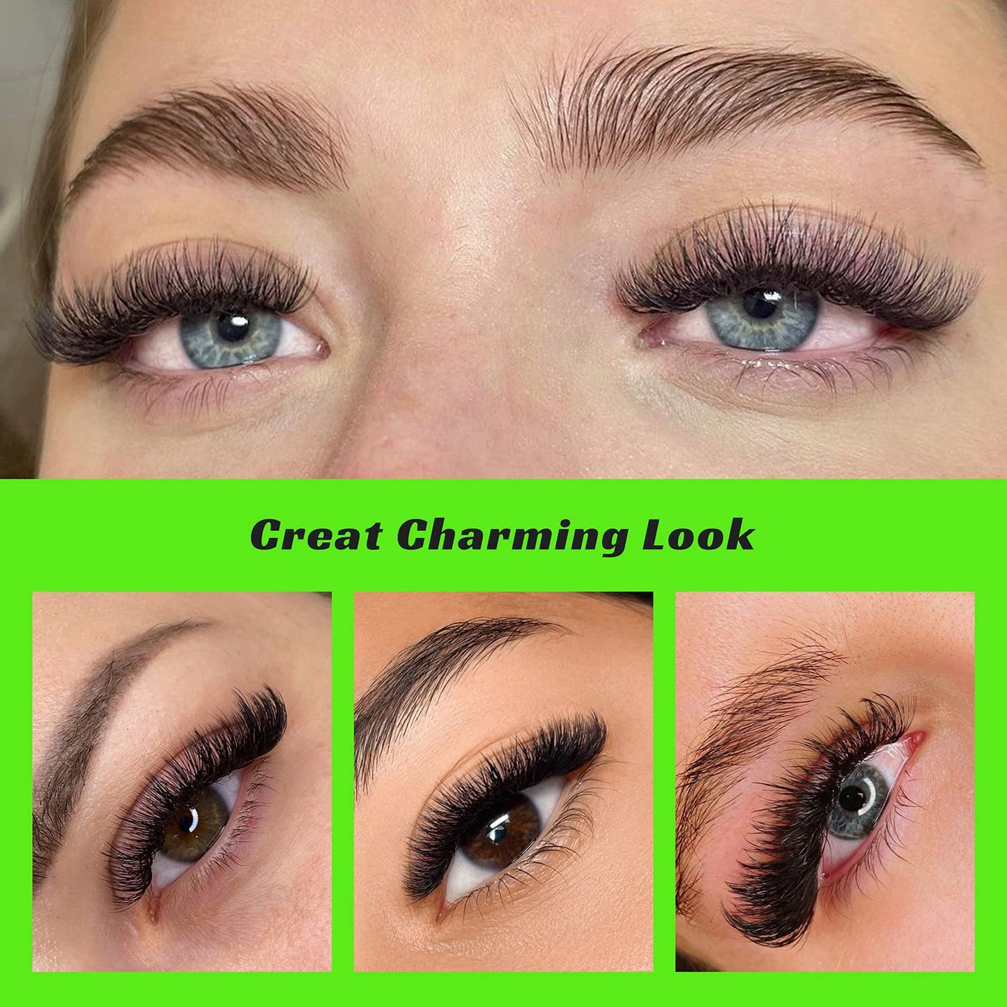 500 FANS Premade Lashes 10D 0.07D 8-15MM & Easy Fan Lashes 0.05 D 8-15MM