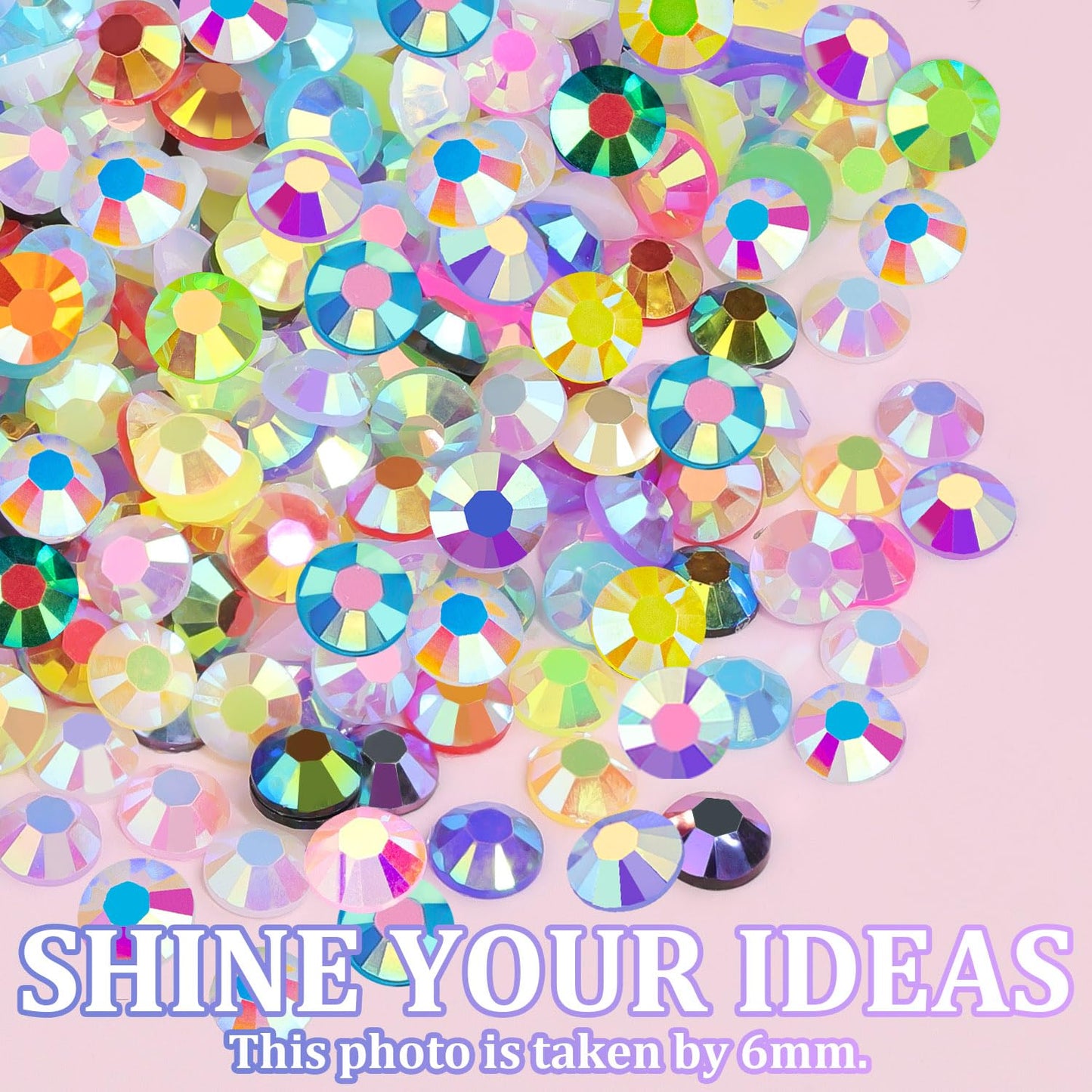 18000Pcs Resin Jelly Rhinestones with Tweezers for Crafting, Mixed-Color 3mm Flatback Gems, Bedazzling Crystal for DIY Crafts Clothing Tumblers Mugs Shoes Fabric Nail Art