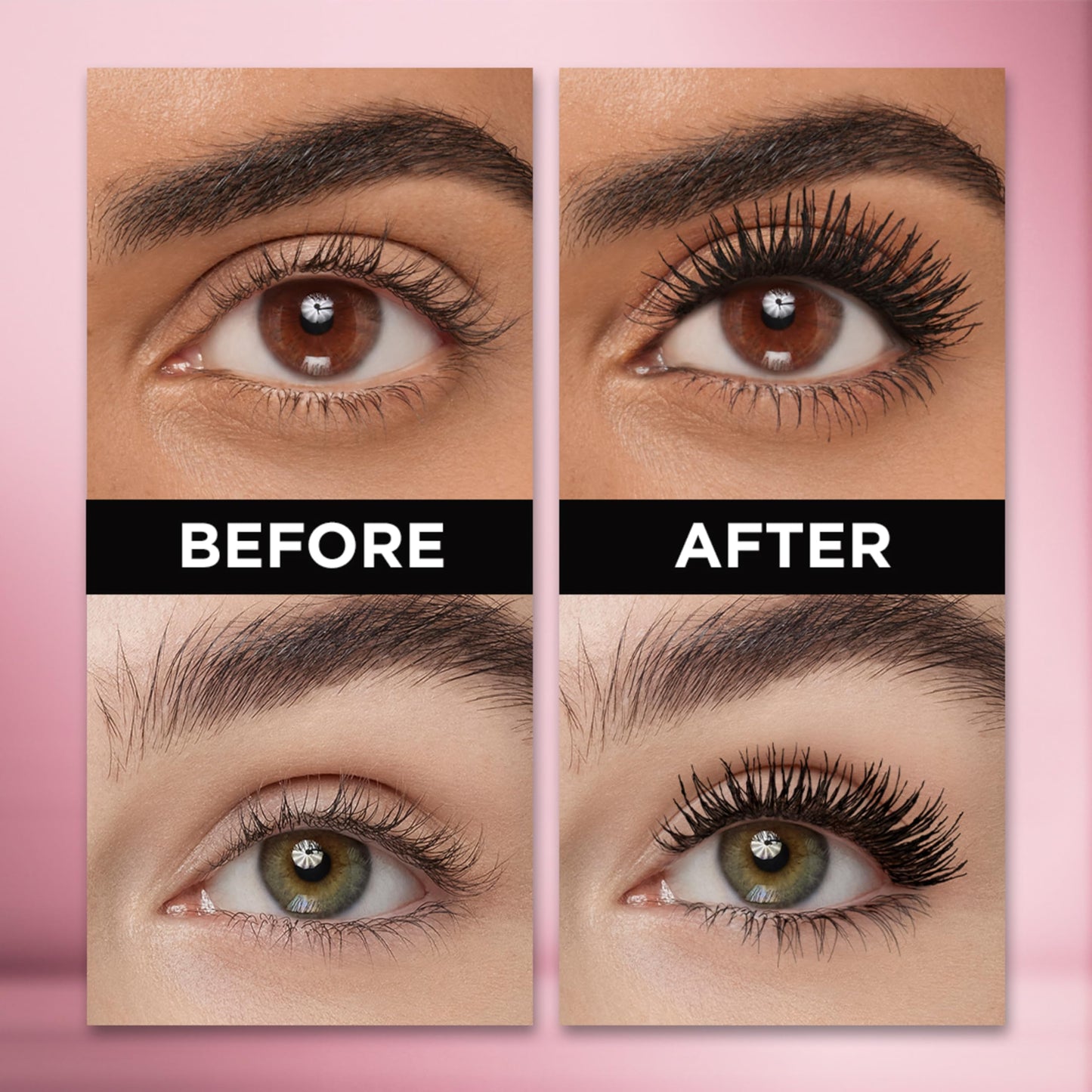 L’Oréal Paris Voluminous Makeup Lash Paradise Waterproof Mascara, Voluptuous Volume, Intense Length, Feathery Soft Full Lashes, No Smudging, No Clumping, Black, 0.25 Fl Oz (Pack of 2)