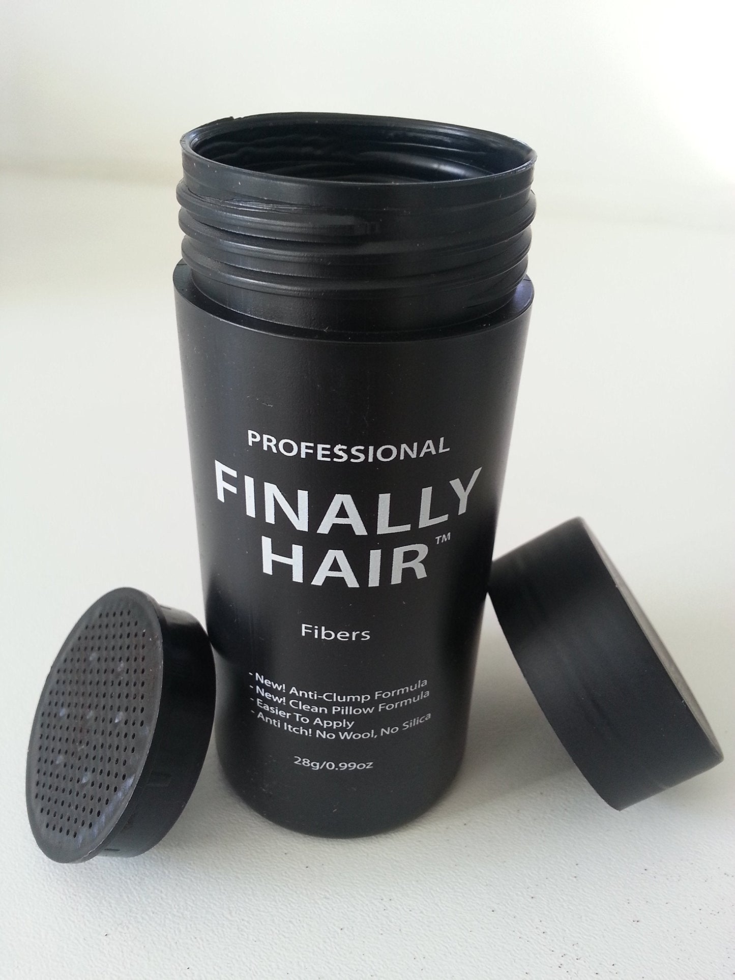 Hair Filler Fibers Dark Brown 28g Bottle & 120ml 4.1 oz. Bottle Fiber Lock Hair Spray - Finally Hair Building & Thickening Hair Loss Concealer *** SEE PICTURES - We have 2 different dark brown shades