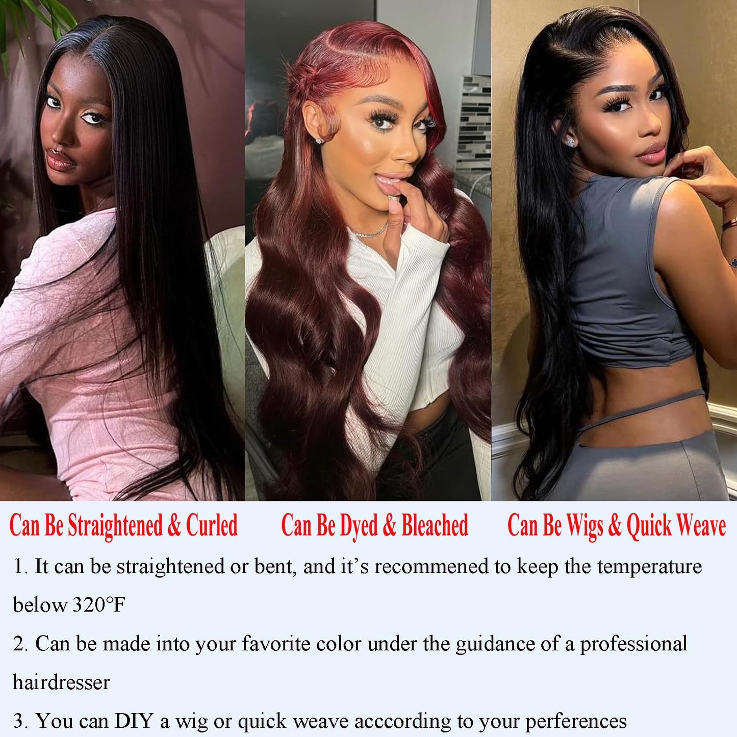12A Human Hair Bundles 100% Unprocessed Brazilian Virgin Human Hair 3 Bundles 20 22 24 Inch Body Wave Human Hair Bundles Quick Weave Hair Bundles Extensions Hair Natural Black For Women