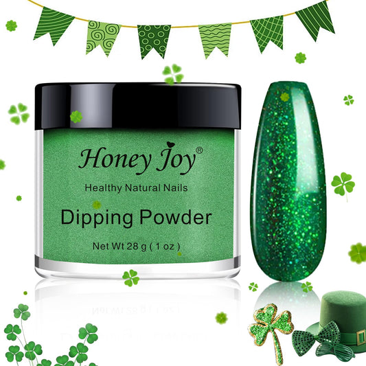28g/Box Glitter Green Fine Dipping Powder No Lamp Cure Nails Dip Powder Like Gel Nail Natural Dry For Nail Salon£¬No.35