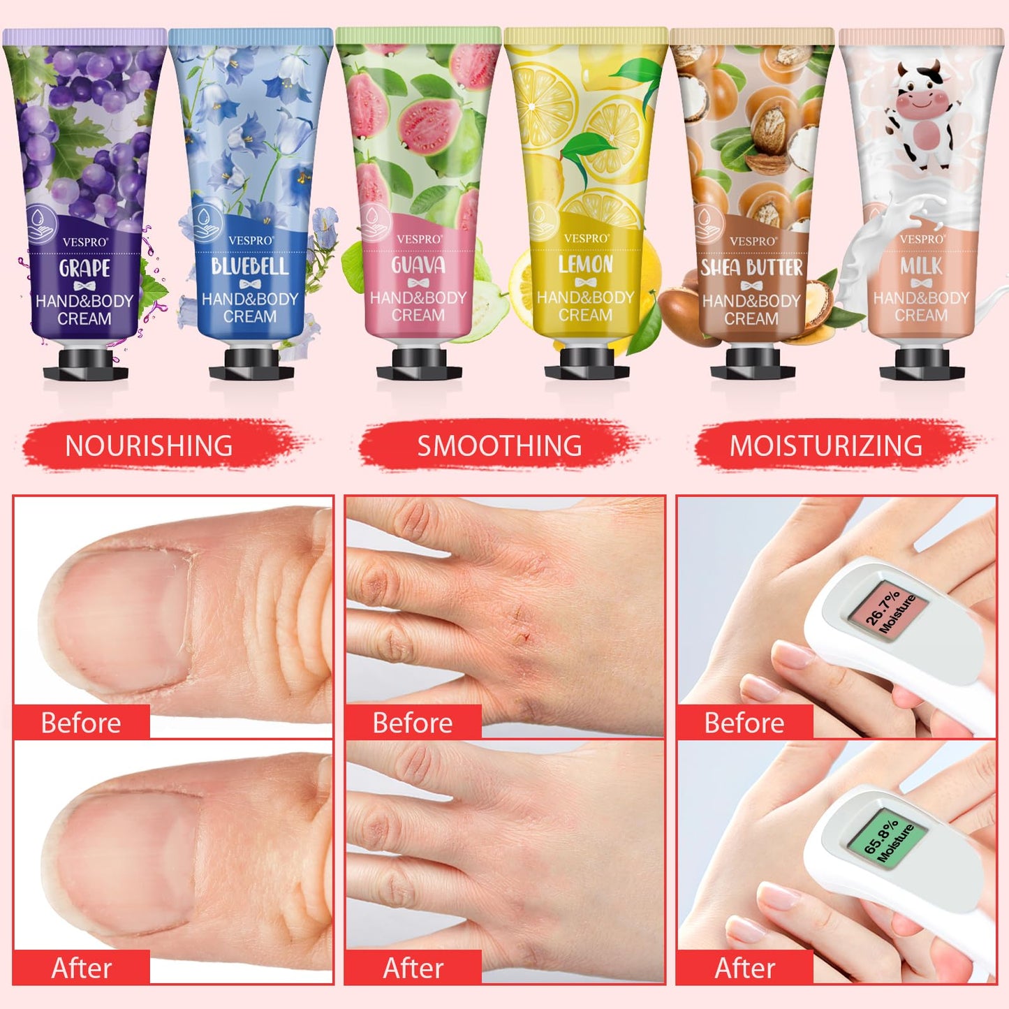 12 Pack Easter Basket Stuffers Hand Cream Set For Women, Mothers Day Gifts, Bulk Hand Lotion Travel Size for Dry Cracked Hands, Mini Hand Lotion for Teacher Appreciation Gifts and Nurses Week Gifts