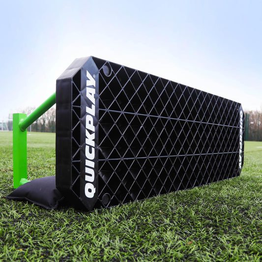 QUICKPLAY Replay Station Soccer Rebound Board - Portable Dual Surface Soccer Rebounder with Adjustable Angle - Soccer Training Equipment for Control, Passing Practice (Replay Station XL)
