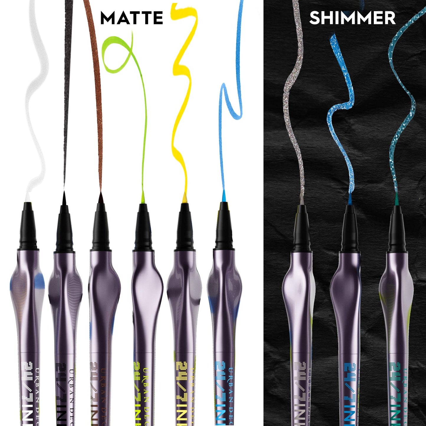 Urban Decay 24/7 Inks Liquid Eyeliner Pen (Whiskey - Matte Dark Brown, Brush Tip Eye Liner), Water-Resistant, Smudge-Resistant, Vibrant Colored Liner, Ergonomic Precision Grip, Vegan - 0.01 fl oz