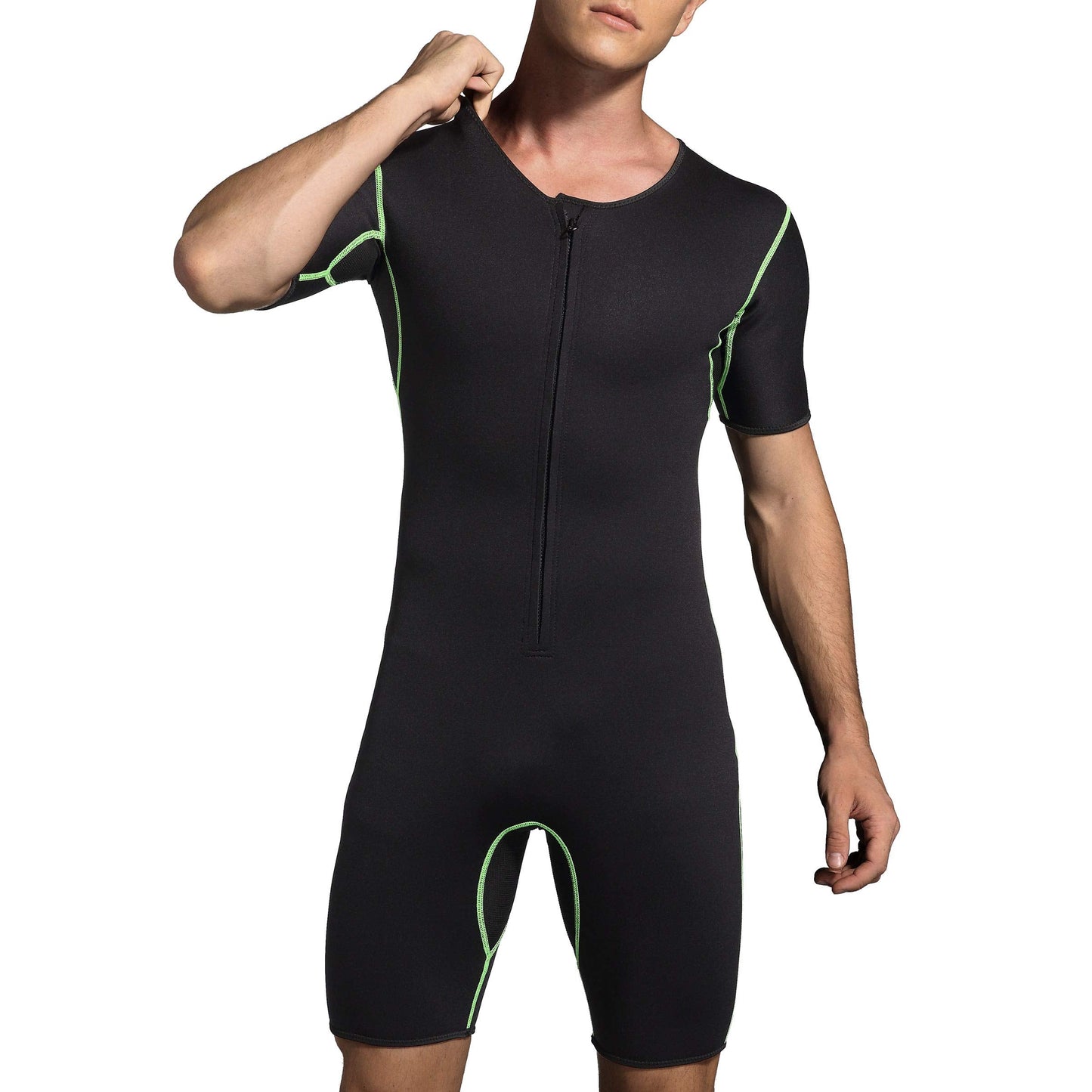Bakerdani Men's Neoprene Waist Trainer Sauna Suit Body Shaper for Fitness Gym Exercise Training
