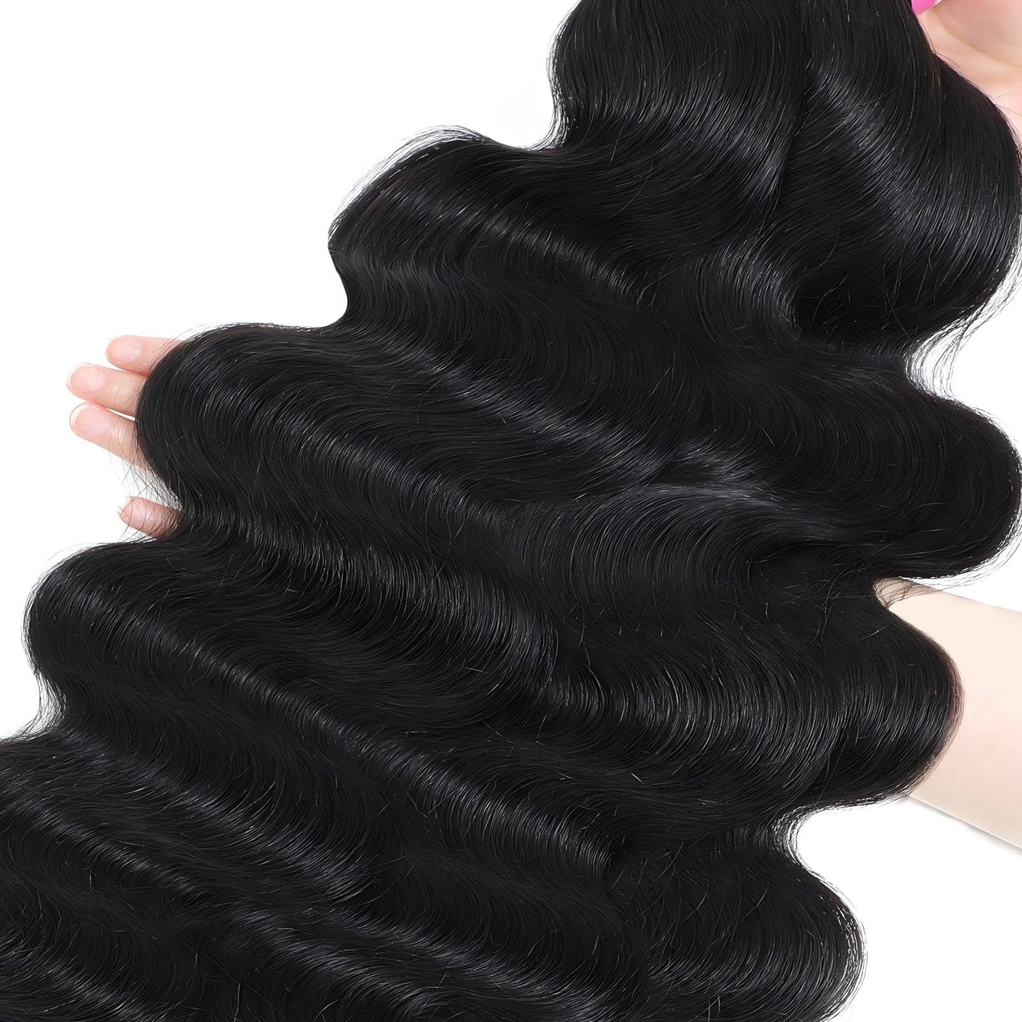 12A Brazilian Human Hair Bundles Body Wave 22 inch Single Bundle Virgin Hair Bundles Body Wave Bundles Human Hair 100G Natural Black Hair Extensions