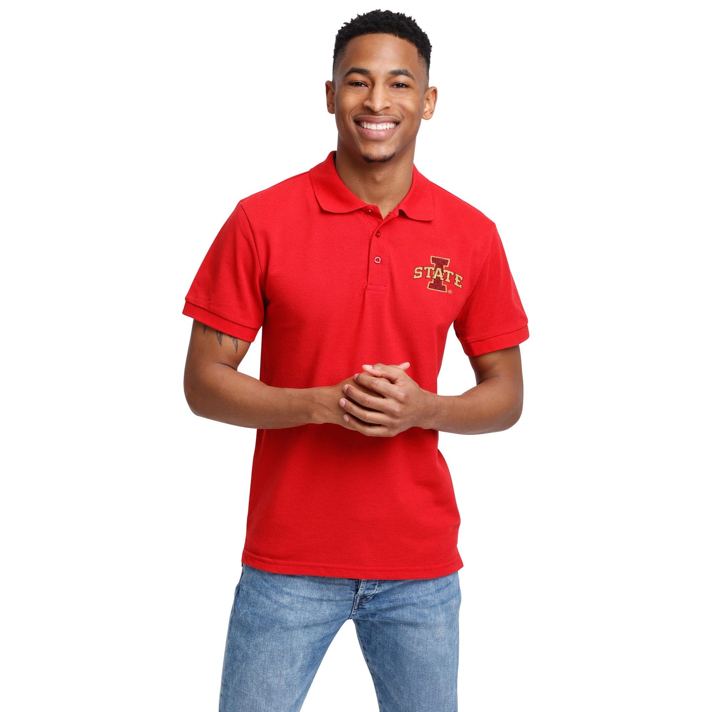 FOCO Iowa State Cyclones NCAA Mens Casual Color Polo - XXL