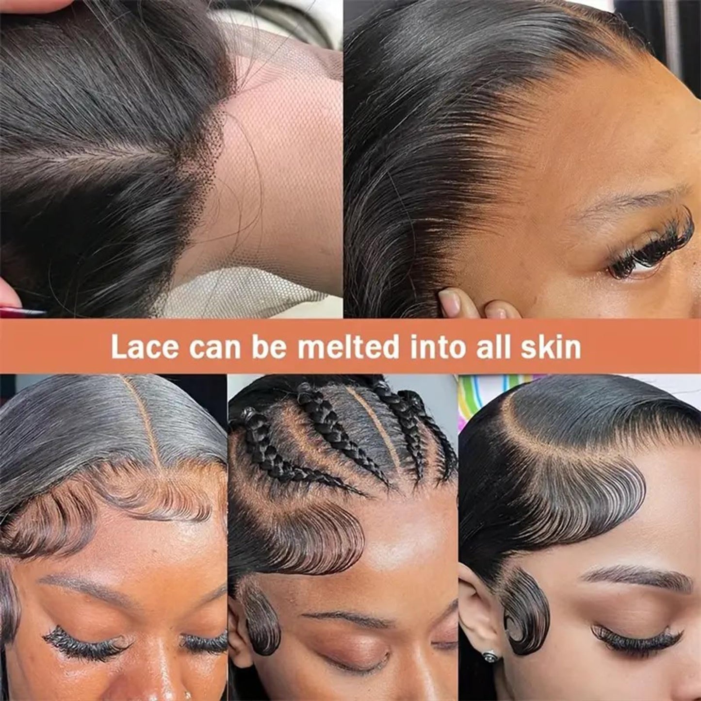 20 inch Straight Lace Front Wigs Human Hair 250% Density Wig 13 x 4 Lace Front Glueless Wigs Pre Plucked Pre Cut Virgin Wigs for Women Natural Black