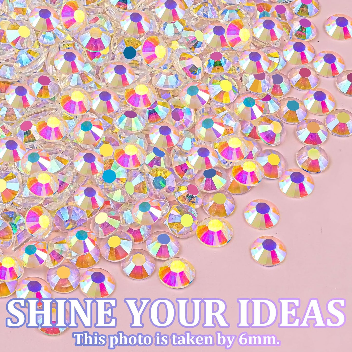 16000Pcs Resin Jelly Rhinestones with Tweezers for Crafting, Transparent AB 2-6mm Mixed Sizes Flatback Gems, Bedazzling Crystal for DIY Crafts Clothing Tumblers Mugs Shoes Fabric Nail Art