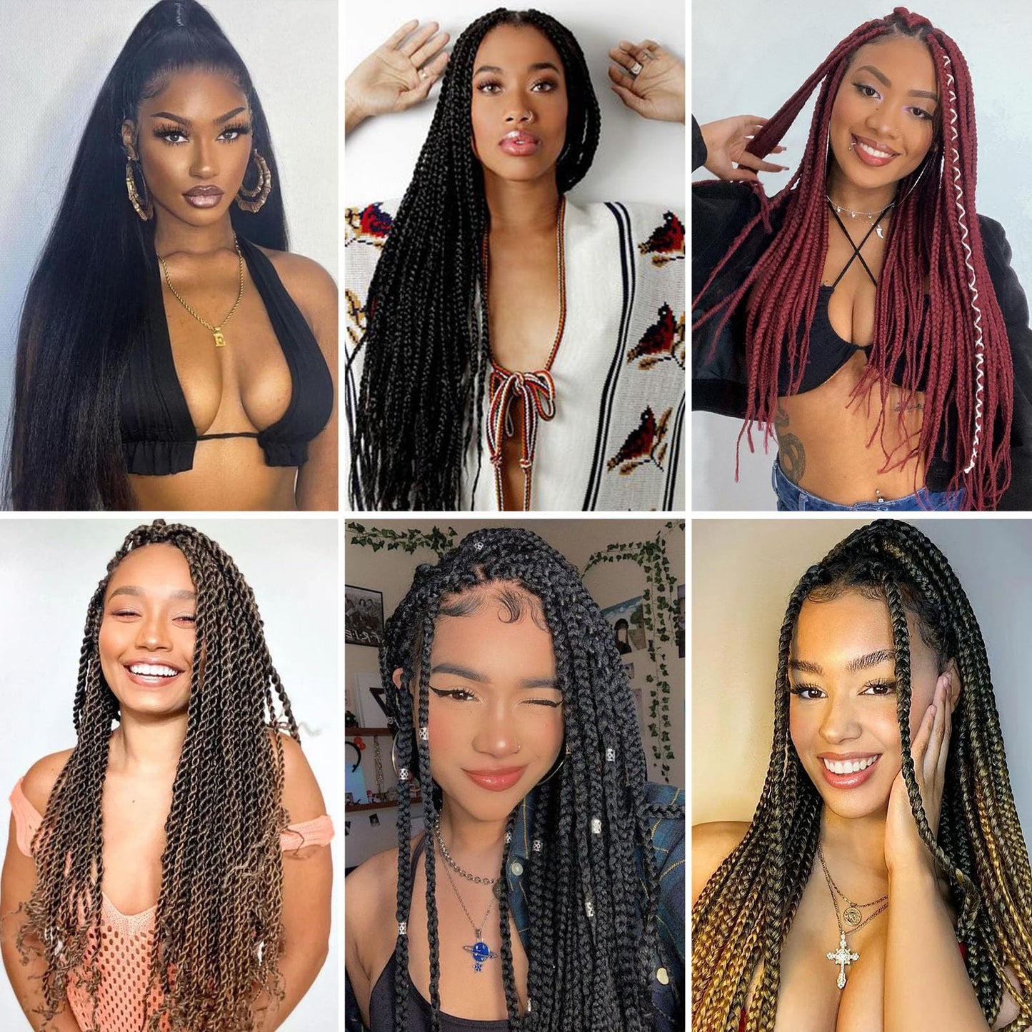 Braiding Hair Pre Stretched 14 Inch 8 Pack Braiding Hair Extensions Itch Free Soft Yaki Texture Hot Water Setting Synthetic Crochet Braids Hair For Women Girls (14Inch,1B)