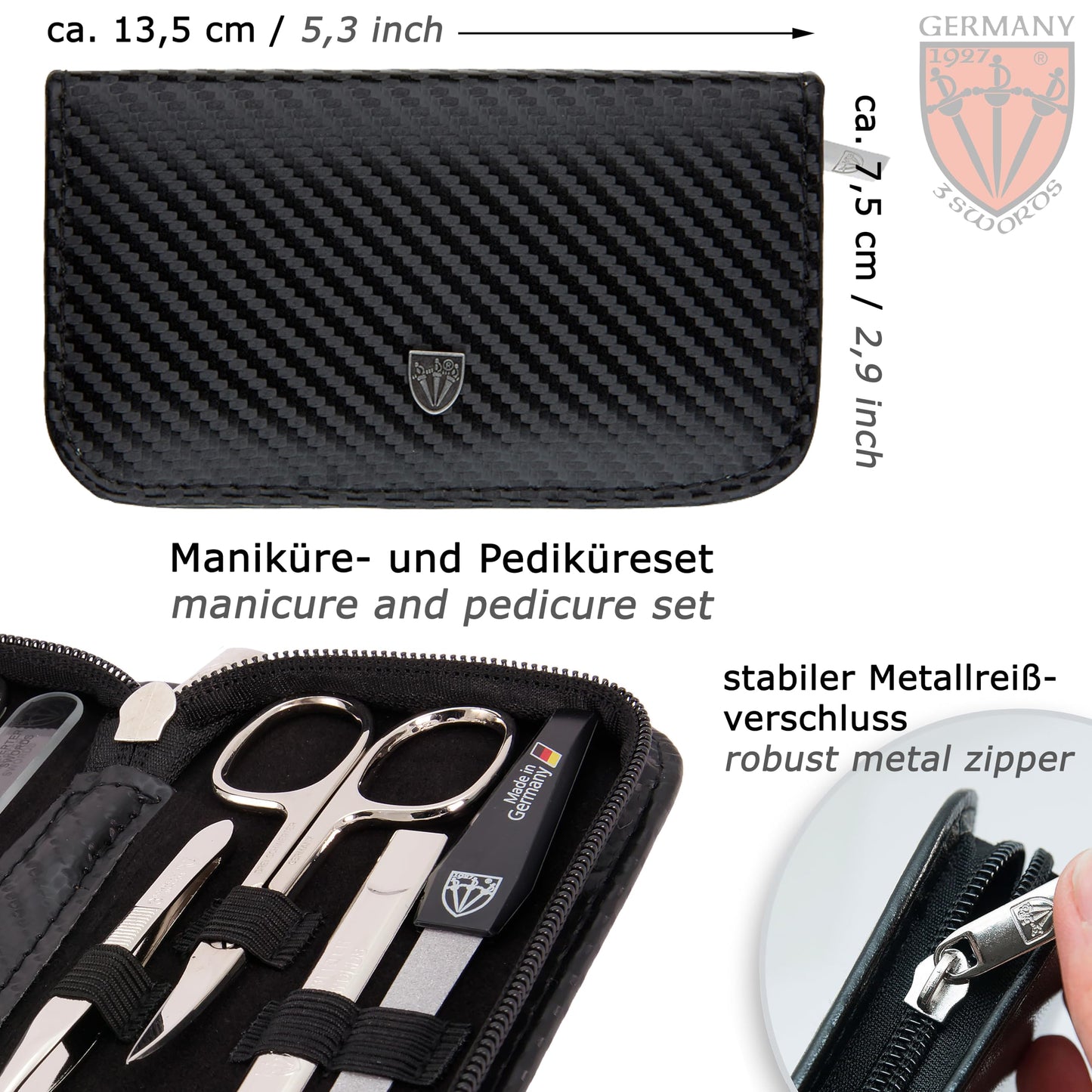 3 Swords Germany – manicure pedicure set kit (596)