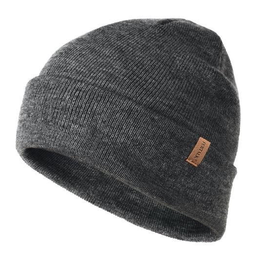 FURTALK Beanie for Men Women Cuffed Thick Knitted Unisex Winter Hat Beanies Skull Cap Grey