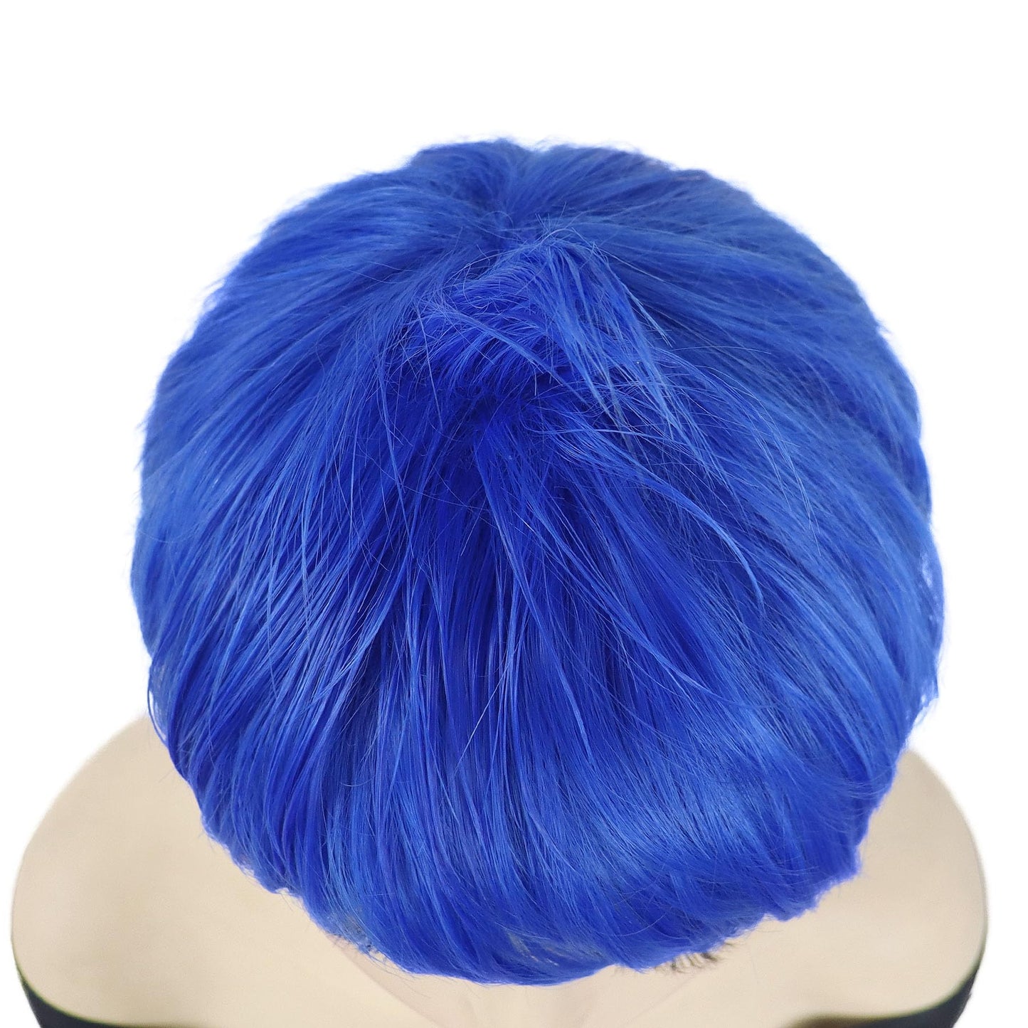GNIMEGIL Joy Wig for Women Short Blue Hair Anime Cosplay Wig Joy Costume Synthetic Wig for Halloween Theme Party