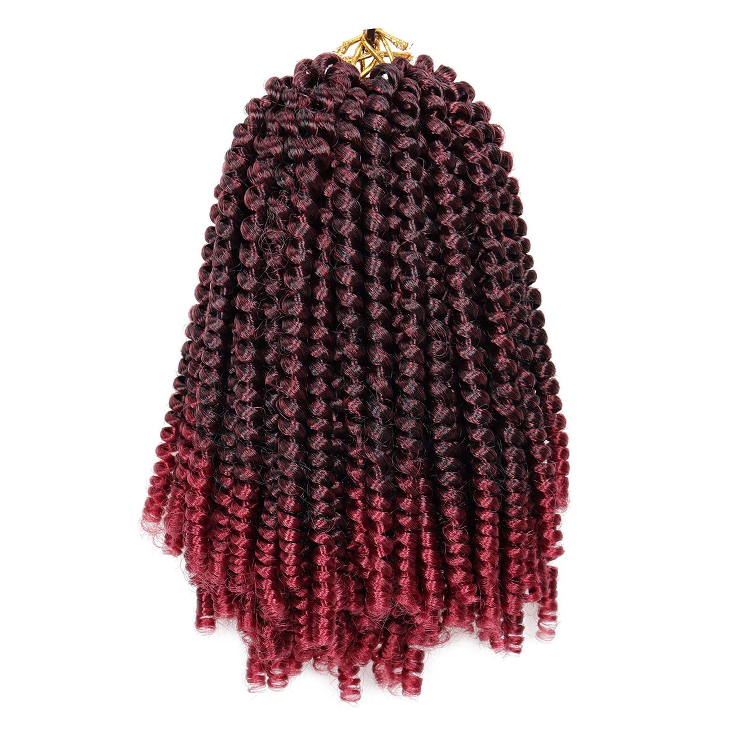 6 Packs Spring Twist Braiding Hair Spring Twists Bomb Twist Hair Synthetic Fiber Fluffy Twist Crochet Braids Low Temperature Twist Crochet Hair for Women Braiding Hair(8inch,T1B/BUG)