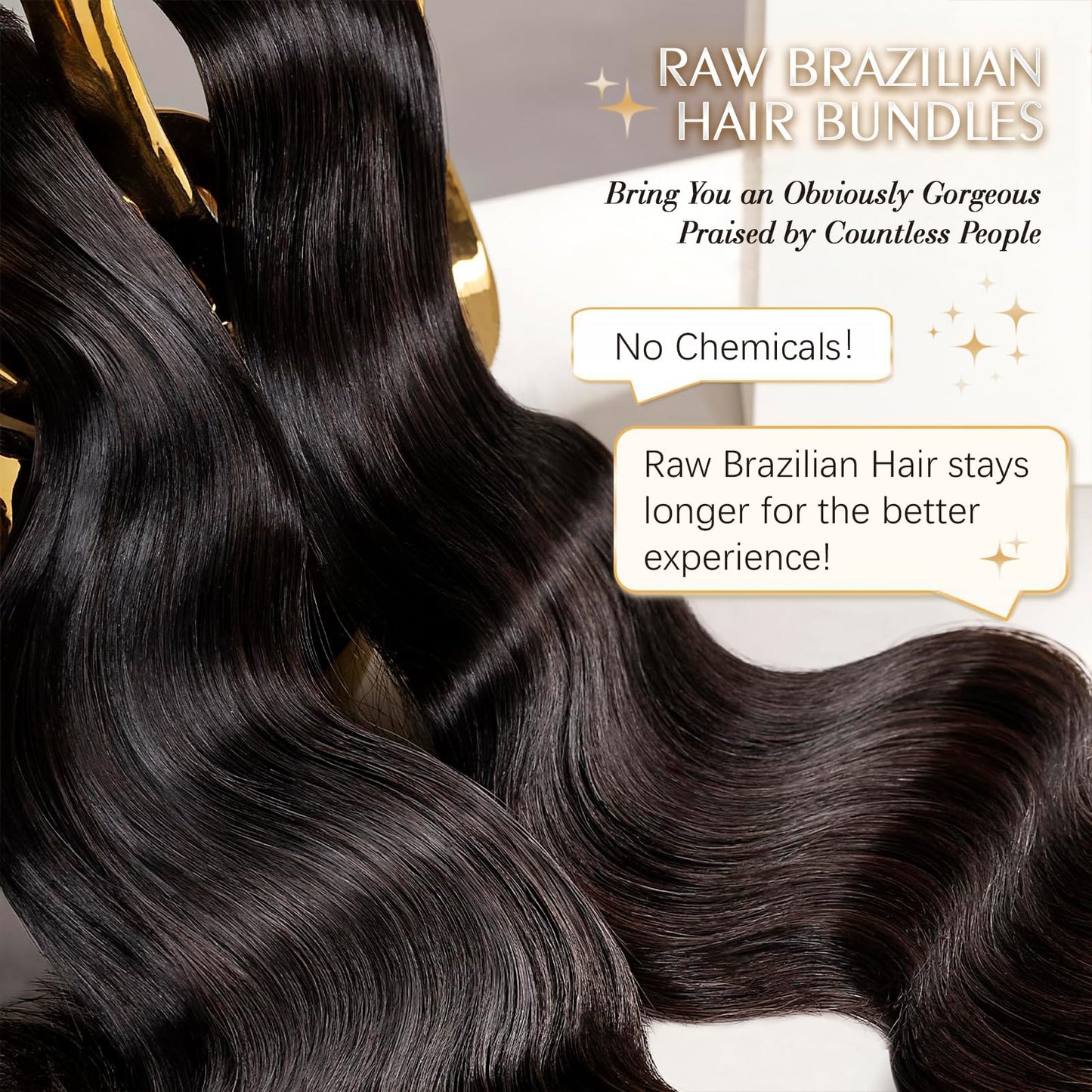 12A Virgin Human Hair Bundles 20 22 24 Inch Body Wave 100% Brazilian Bundles Human Hair Natural Black 3 Bundles Deals (20 22 24)