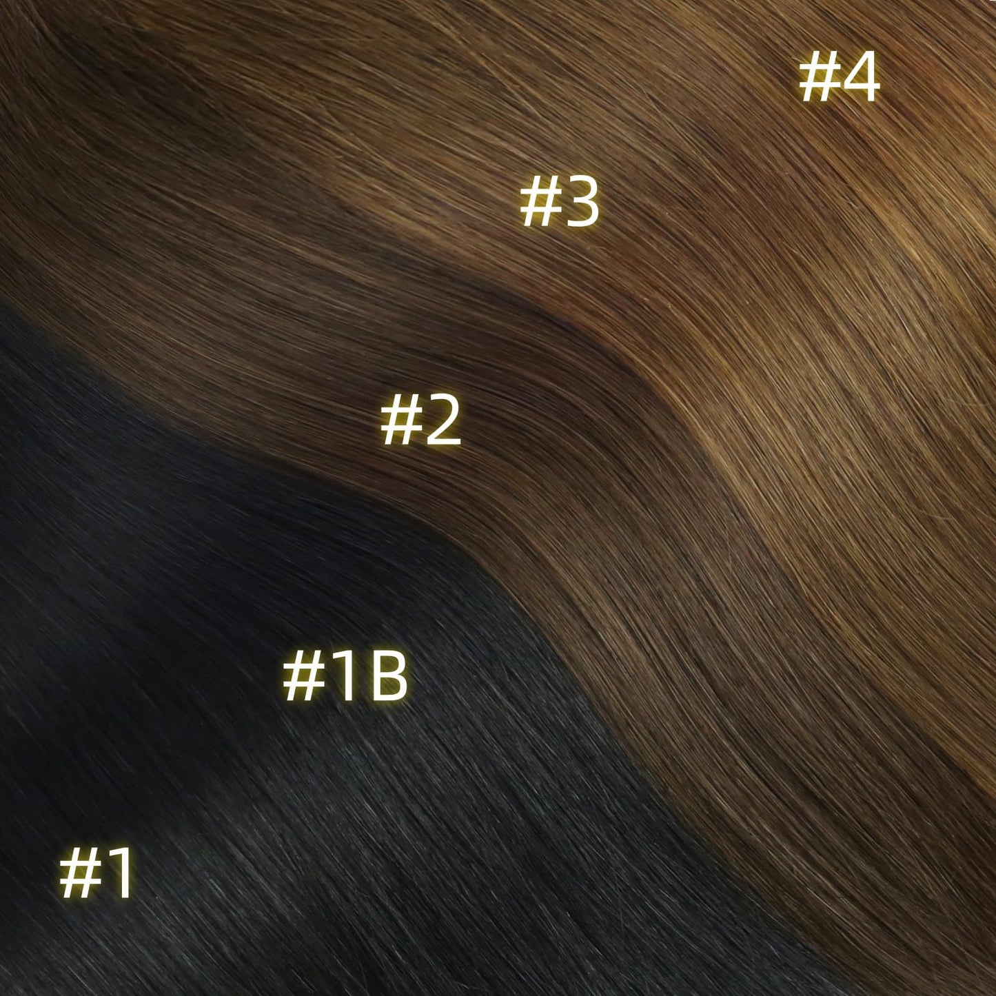 Full Shine Clip in Hair Extensions Real Human Hair Black Thick Human Hair Clip in Extensions Black Clip in Hair Extensions Black Women Full Head Extra Volume 16 Inch 7 Pcs 135 G