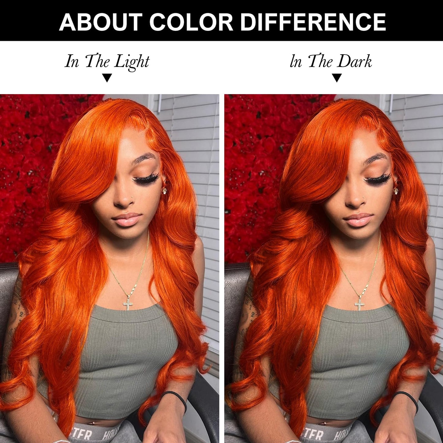 26 Inch 250% Density Ginger Lace Front Wigs Human Hair Orange 13x6 Lace Front Wigs Human Hair Pre Plucked,Body Wave Frontal Wigs Human Hair Hd Lace, Glueless Lace Front Wigs Colored With Baby Hair