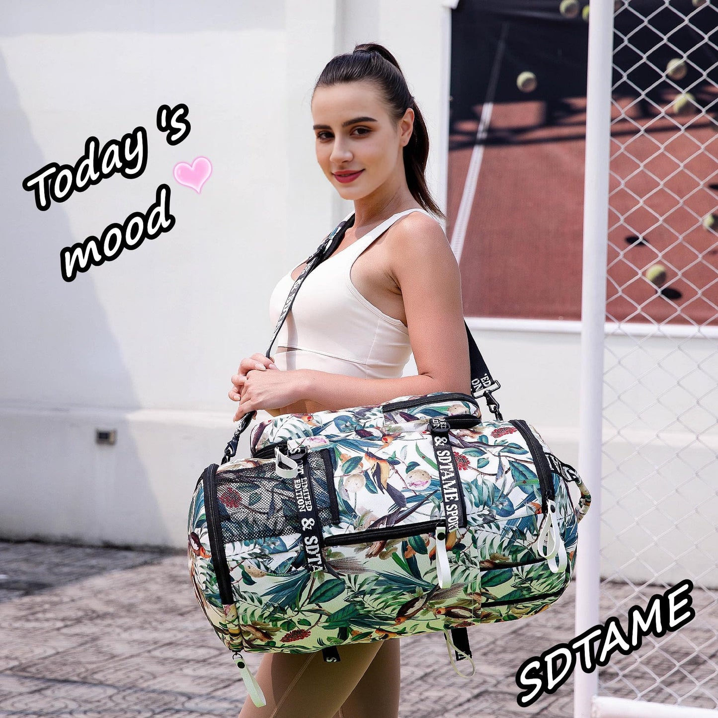 Gym Duffle Bag Backpack with Shoe Compartment,4 ways Travel Backpack for Women and Men,Multi-Functional Weekender bag with Waterproof Layer&Laptop Compartment for Fitness, Travel,Camping(Yellow)