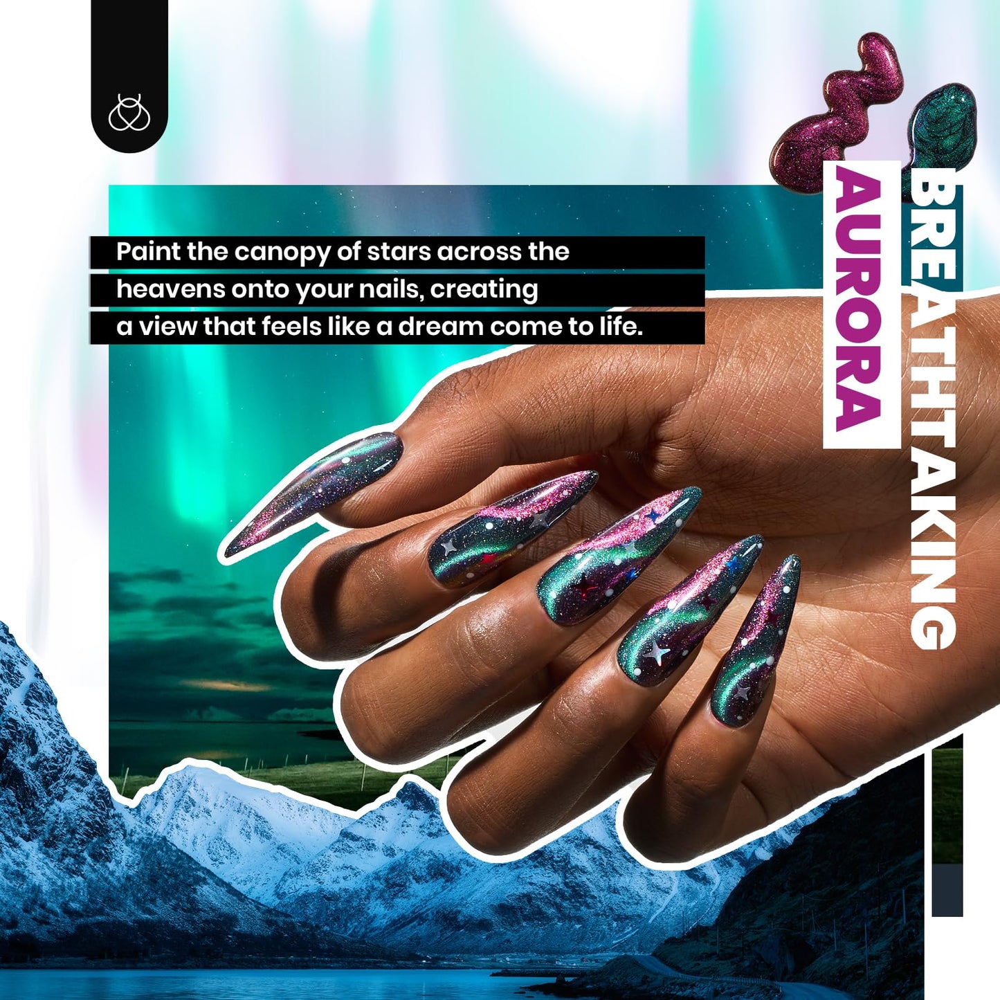 Beetles Spring Gel Nail Polish Set, 53pcs Gel Polish Kit, 36 Colors Green Red Orange Glitter Pastel Neon Cat Eye Uv Gel Polish, All Season Travel Diary Manicure Tools Gift for Women