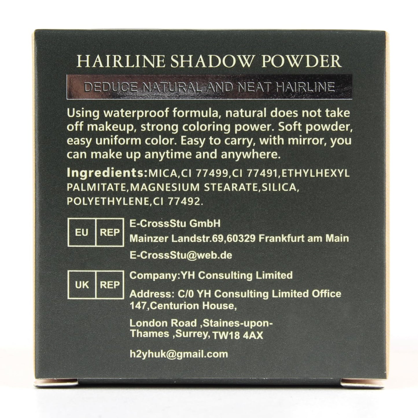 VOLLUCK Root Touch up Powder, Instant Hairline Powder for Thinning Areas and Gray Hair Coverage, Natural and Non-greasy Root Cover up for Women and Men (Gray, 0.14 Ounce)