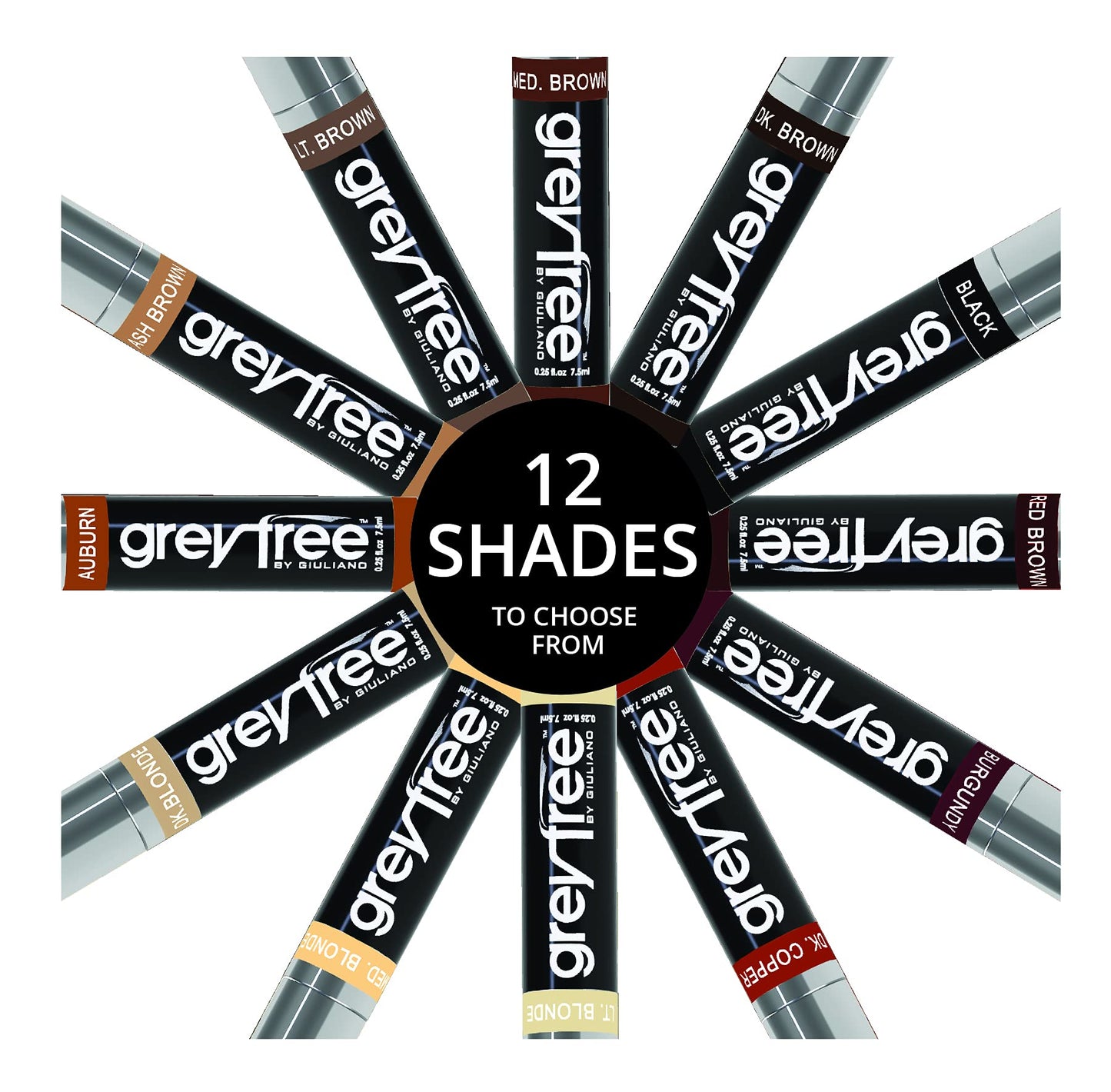 Greyfree Root Touch-Up Hair Mascara Temporary Gray Roots Concealer (ASH BROWN)