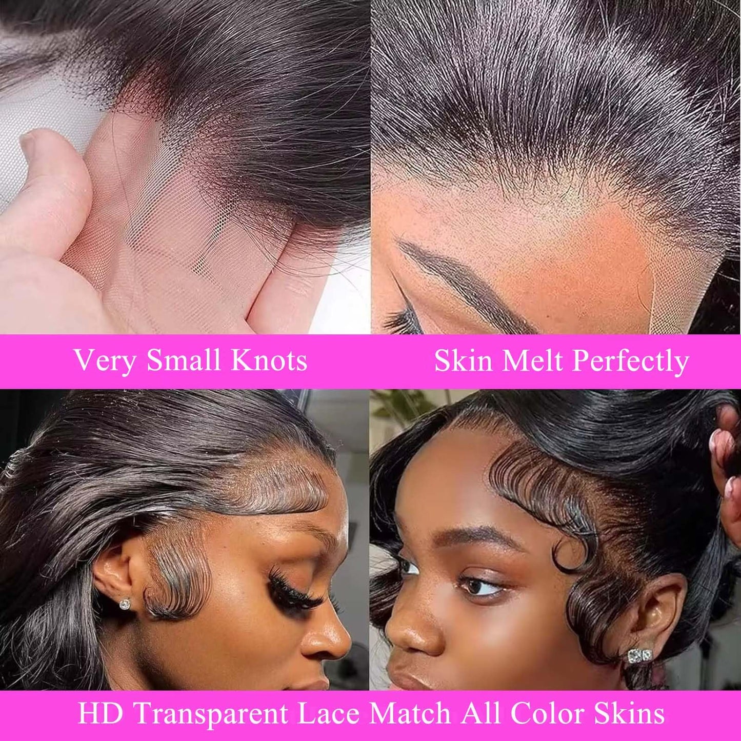 200 Density Body Wave Lace Front Wigs Human Hair Pre Plucked Pre Bleached Knots 13x4 HD Lace Frontal Wigs Human Hair Real Human Hair Wig 20 Inch