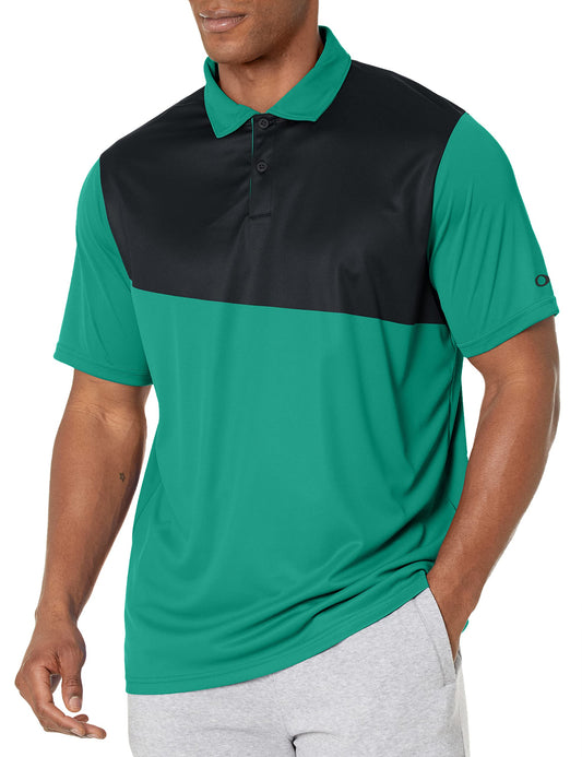 Oakley Men's Divisonal Color Blk Polo, Light Emerald, Small