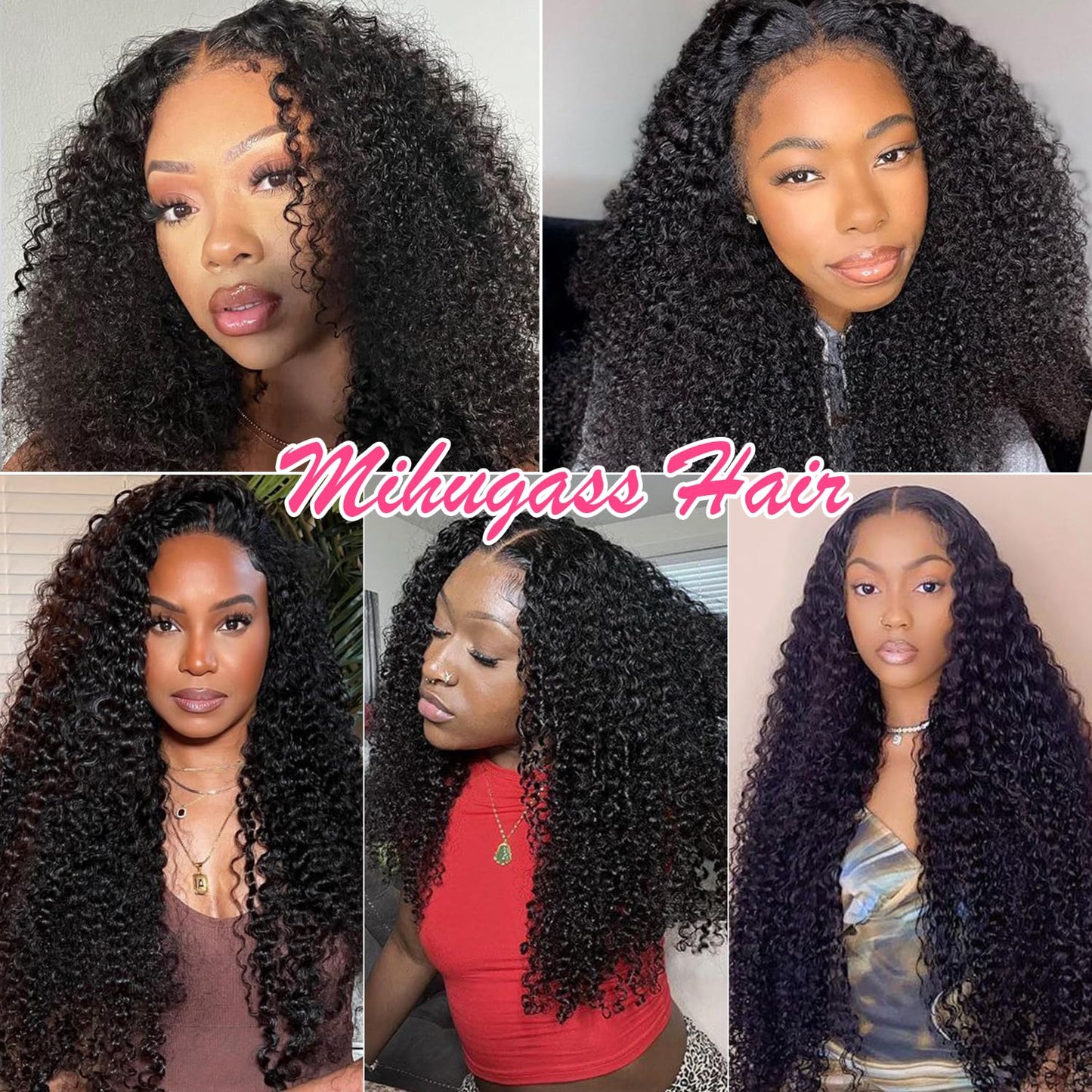 3c 4a Curly Clip in Hair Extensions Real Human hair Clip ins For Women Brazilian Virgin Curly Clip ins Human Hair Extensions Clip on Hair 8pcs/120g/pack(18inch,#1B)