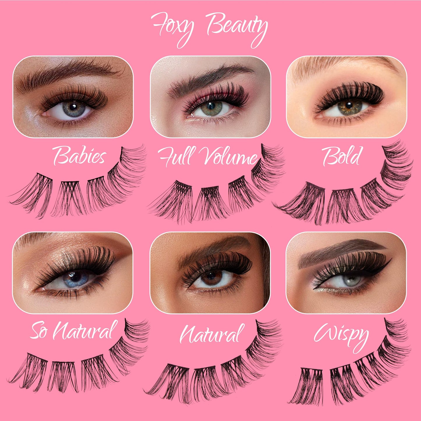 1072 pcs Lash Clusters Kit