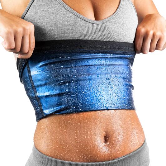 Sweat Spark Waist Trainers for Women Belly Fat (Black, XS) - Sweat More, Shape Your Back & Abdomen, Wear During Workout