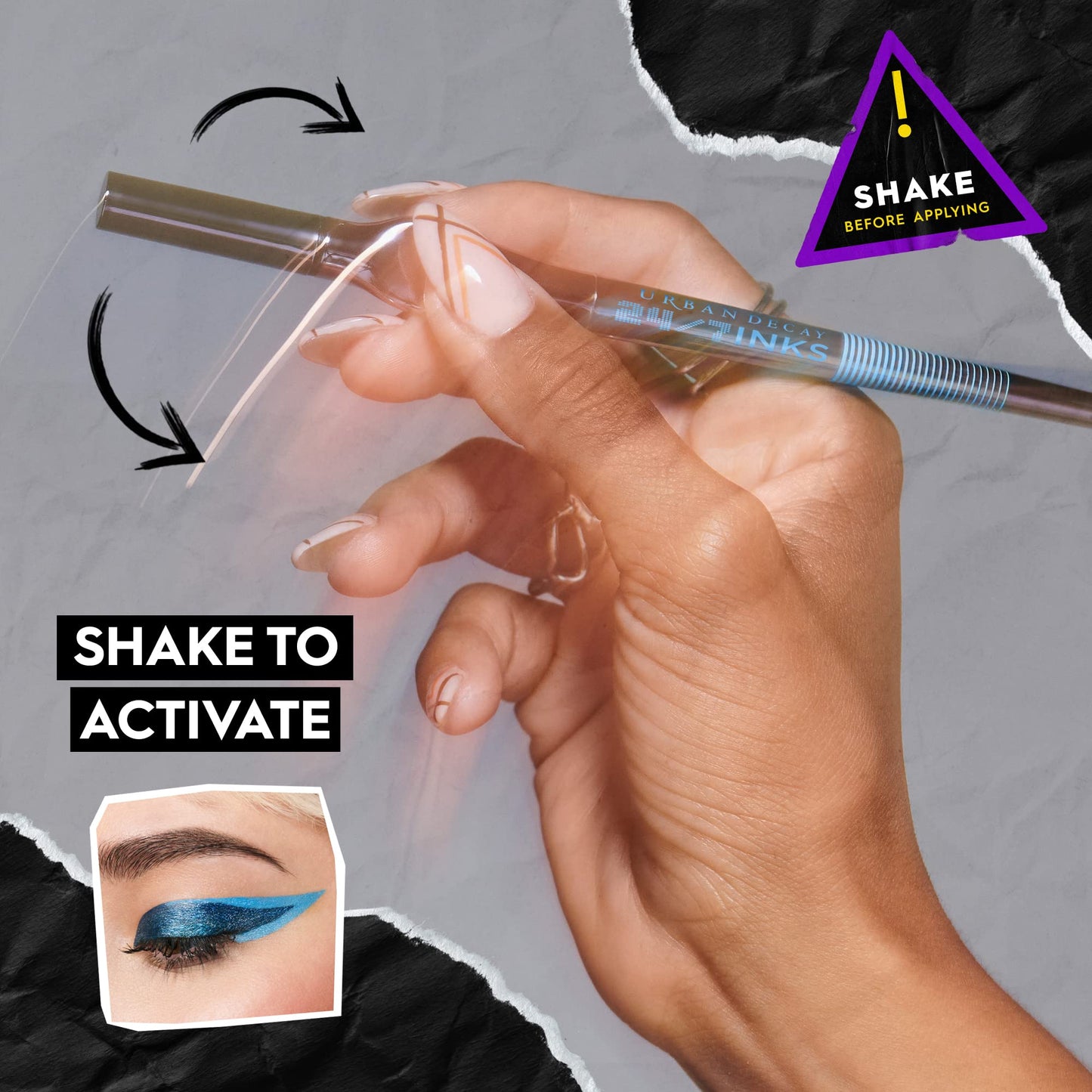 Urban Decay 24/7 Inks Liquid Eyeliner Pen (Whiskey - Matte Dark Brown, Brush Tip Eye Liner), Water-Resistant, Smudge-Resistant, Vibrant Colored Liner, Ergonomic Precision Grip, Vegan - 0.01 fl oz
