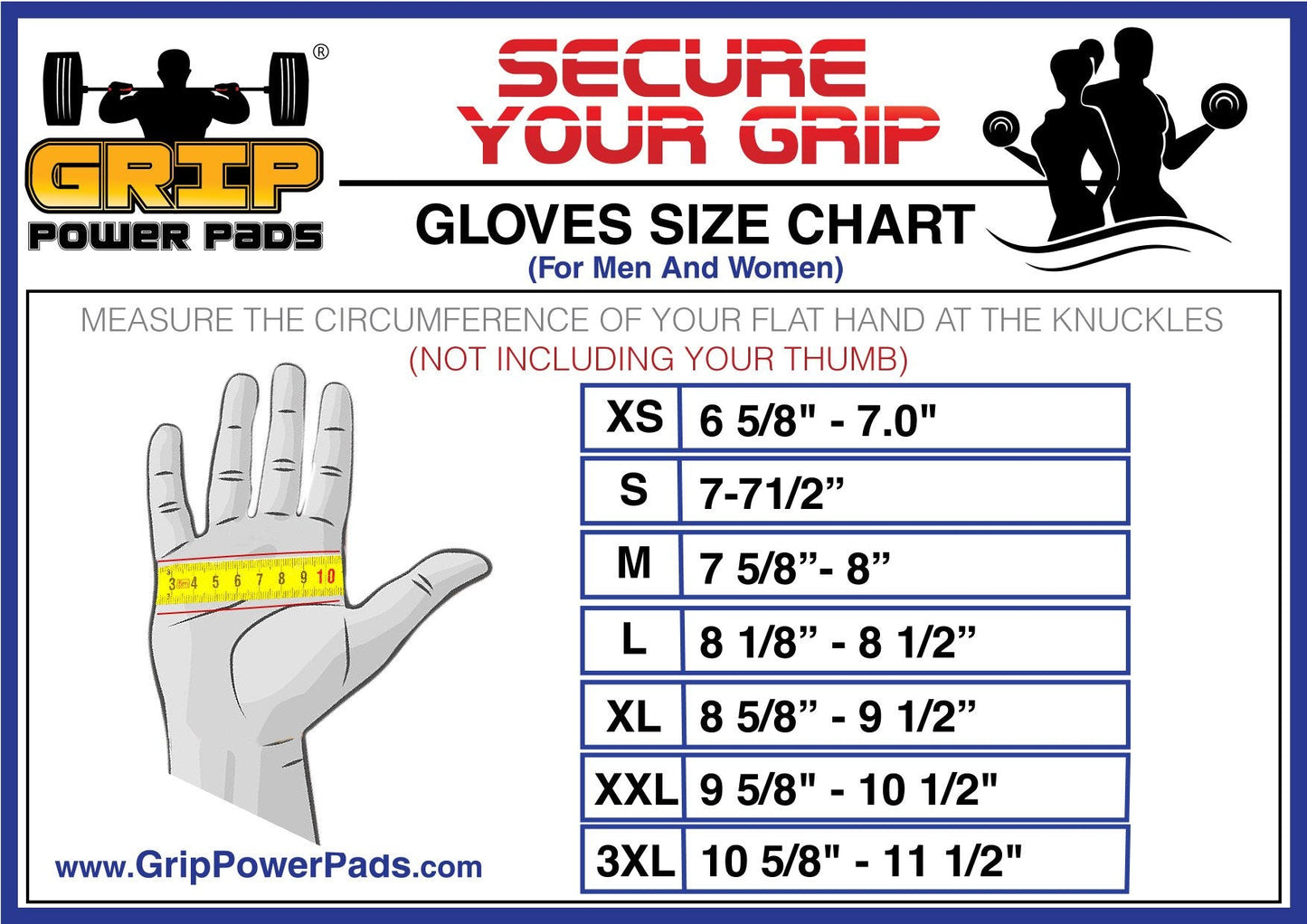 Grip Power Pads® Elite Leather Gym Gloves with Built-in 2” Wide Wrist Wraps - Leather Glove Design for Weight Lifting, Power Lifting, Bodybuilding & Strength Training Workout Exercises (Medium)