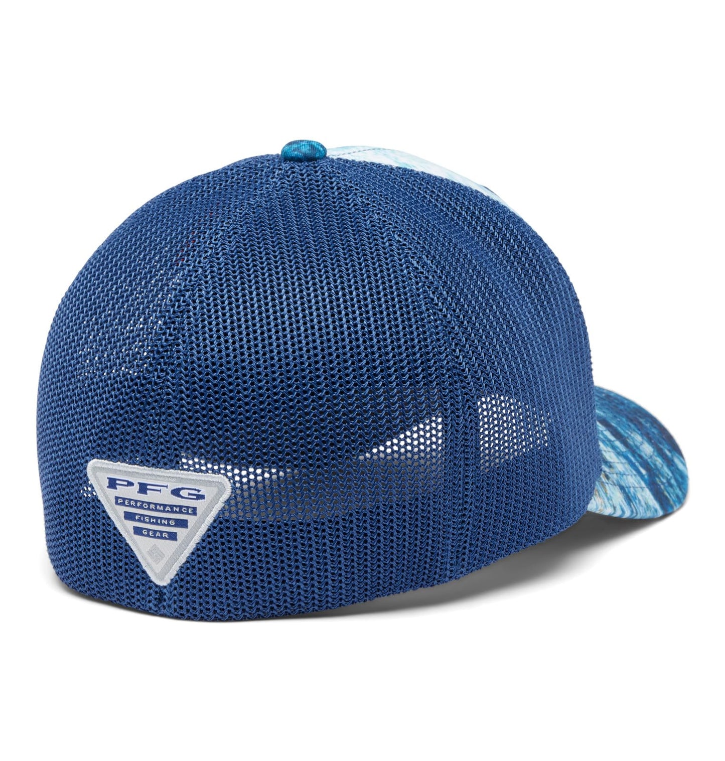 Columbia Unisex PFG Camo Mesh Ball Cap, Carbon/Deepsea Fade, Large/X-Large