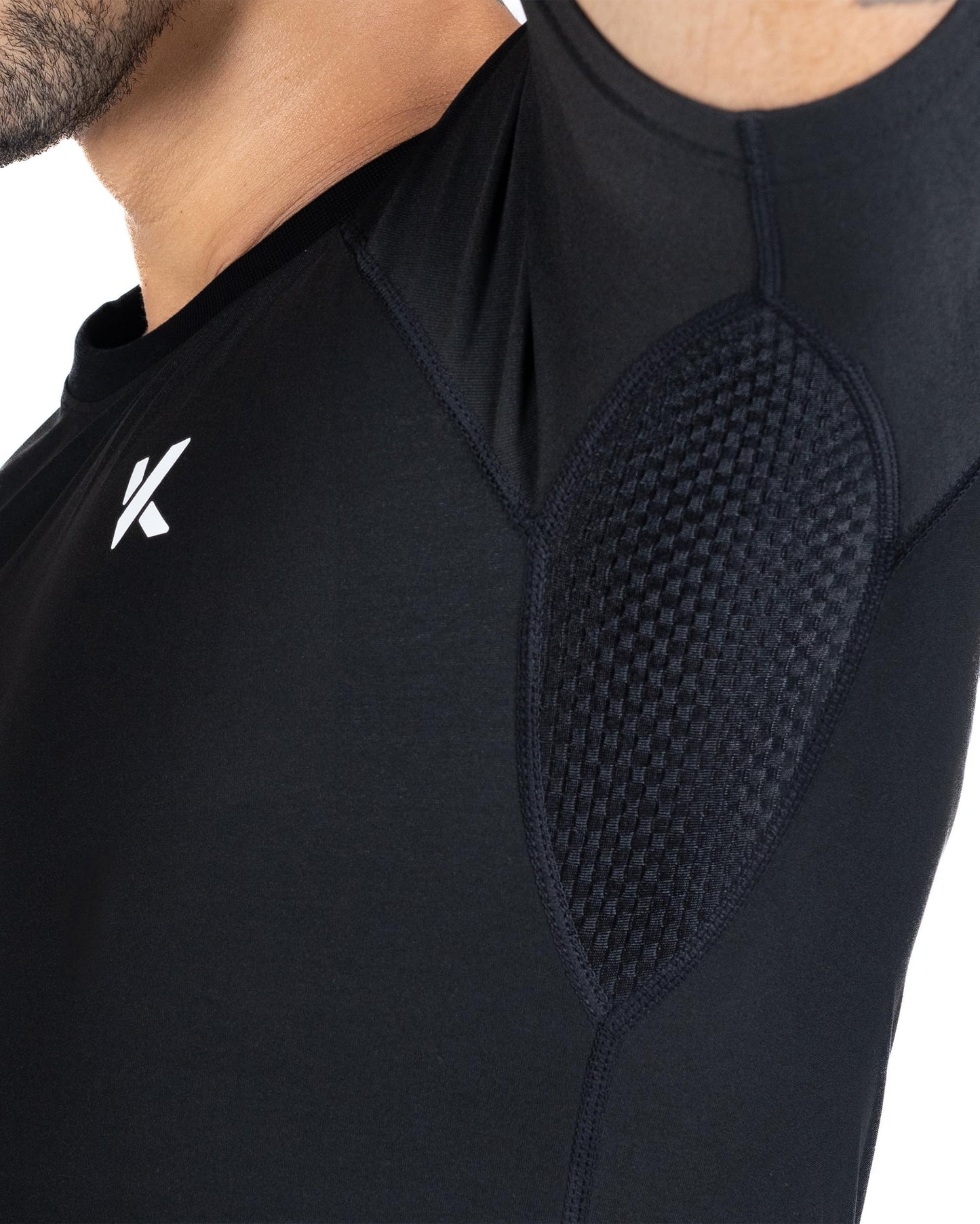 Kewlioo Men's Sauna Suit Shirt - Heat Trapping Sweat Compression Vest, Shapewear Top for Men, Sweat More & Look Great, Gym Workout Exercise Versatile Heat Shaper Jacket (Black, S)