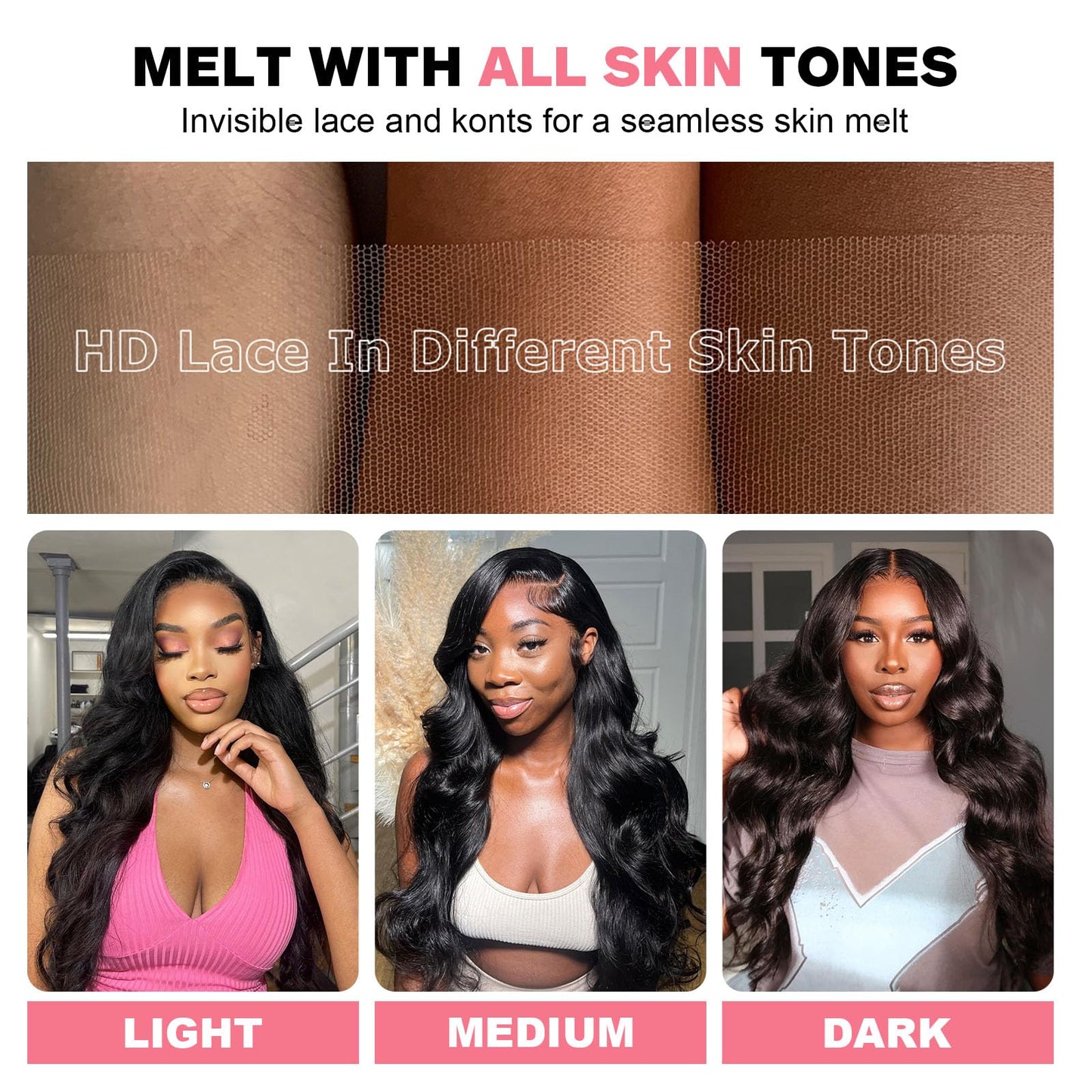 13X6 Body Wave Lace Front Wigs Human Hair 12A 250% Density Lace Frontal Wigs Human Hair Glueless Wigs Human Hair HD Lace Front Wigs Human Hair pre Plucked with Baby Hair Natural Color (22 Inch)