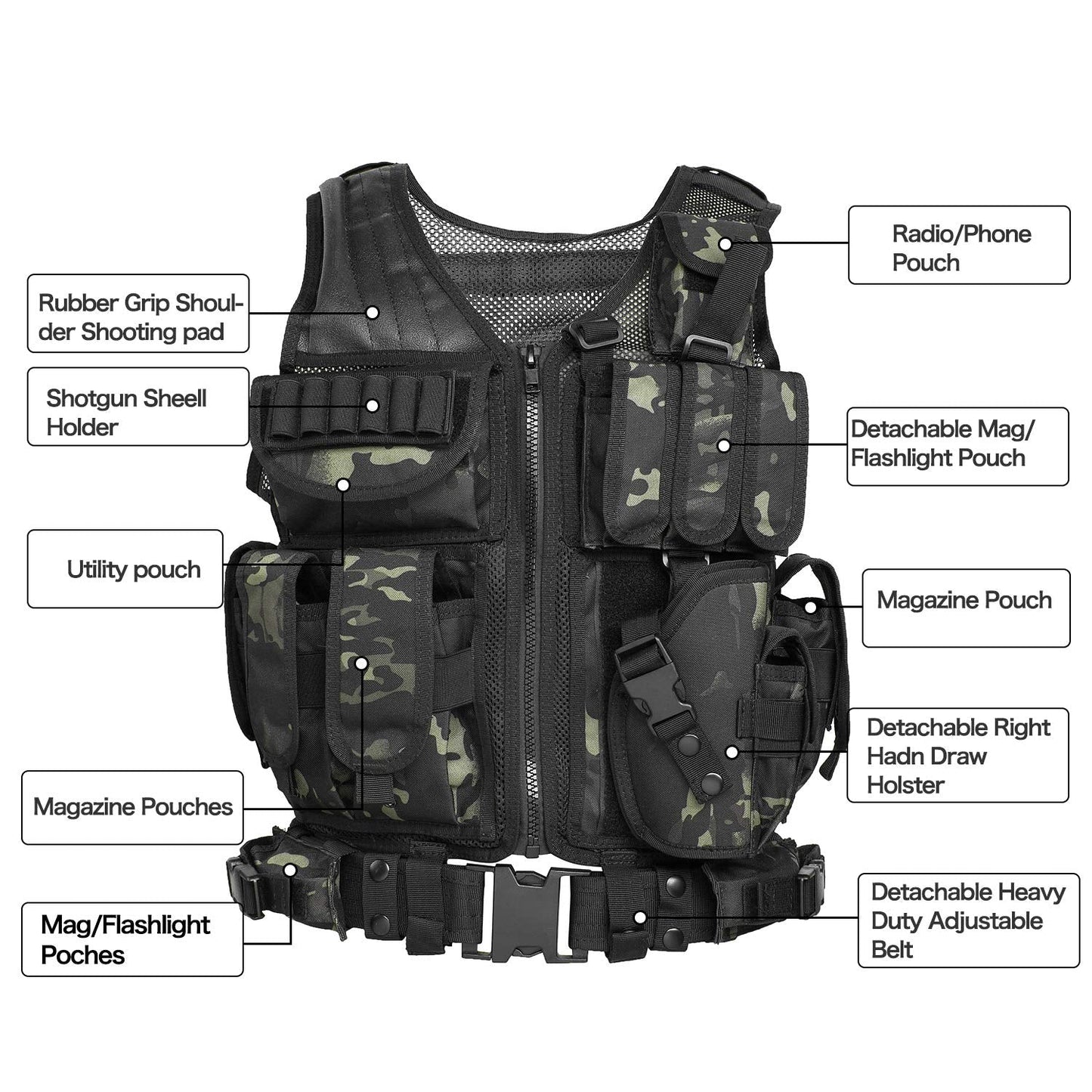 GZ XINXING Tactical Airsoft Paintball Vest