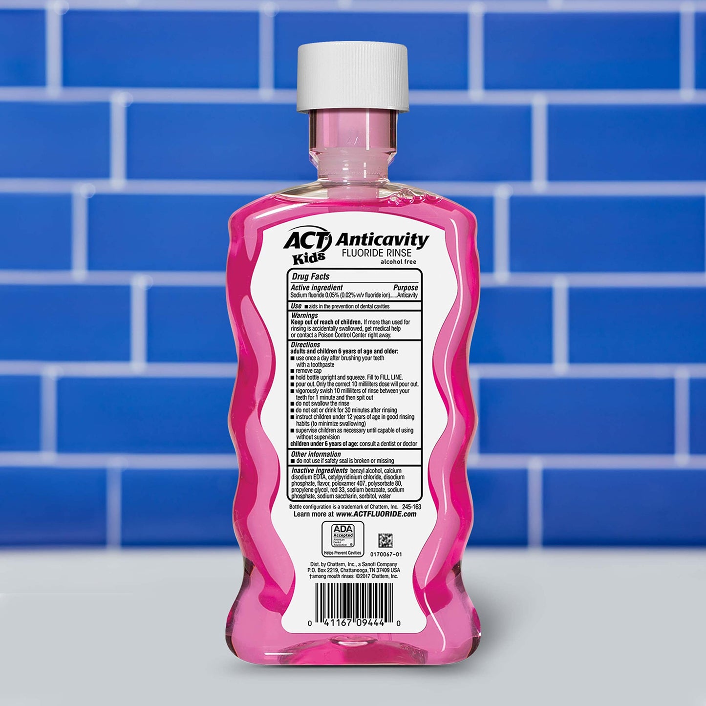 ACT Kids Anticavity Fluoride Rinse Bubble Gum 16.9oz & Toothpaste Wild Watermelon 4.6oz