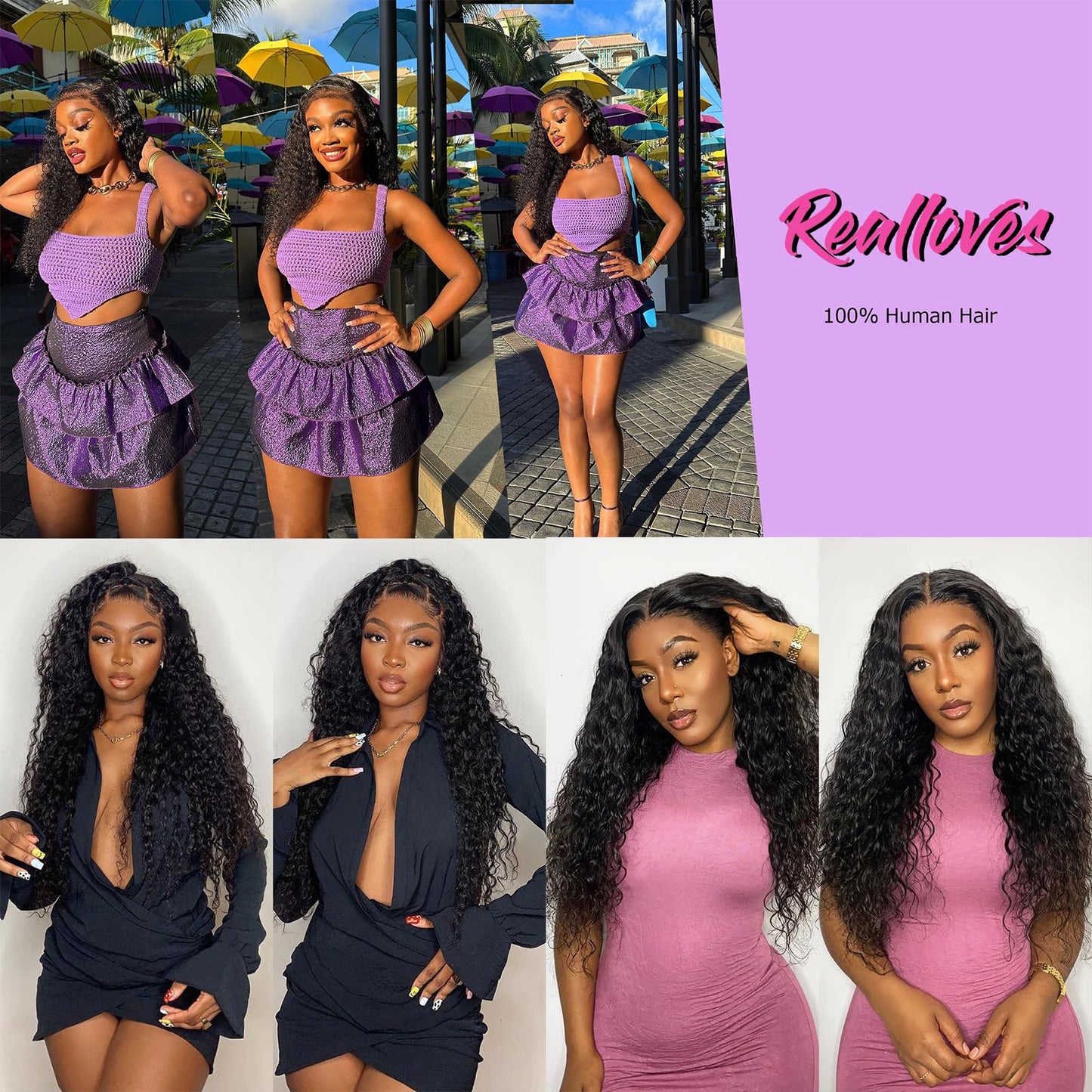 30Inch Deep Wave Lace Front Wigs Human Hair 13x4 HD Transparent Deep Curly Lace Frontal Wigs for Women Human Hair Pre Plucked with Baby Hair 180% Density Glueless Human Hair Wig Natural Color