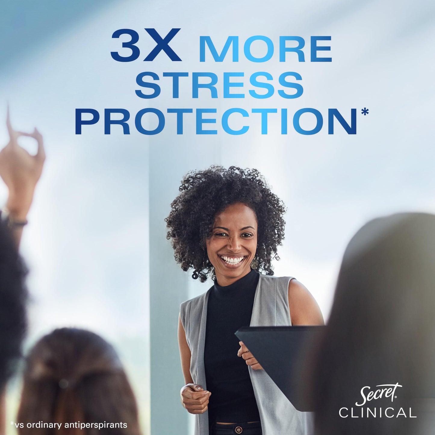 Secret Clinical Strength Antiperspirant Deodorant for Women, 3X Stress Protection, 72hr Sweat & Odor Protection, PH Balancing Minerals, Invisible Solid, Powder Protection Scent, 2.6 oz
