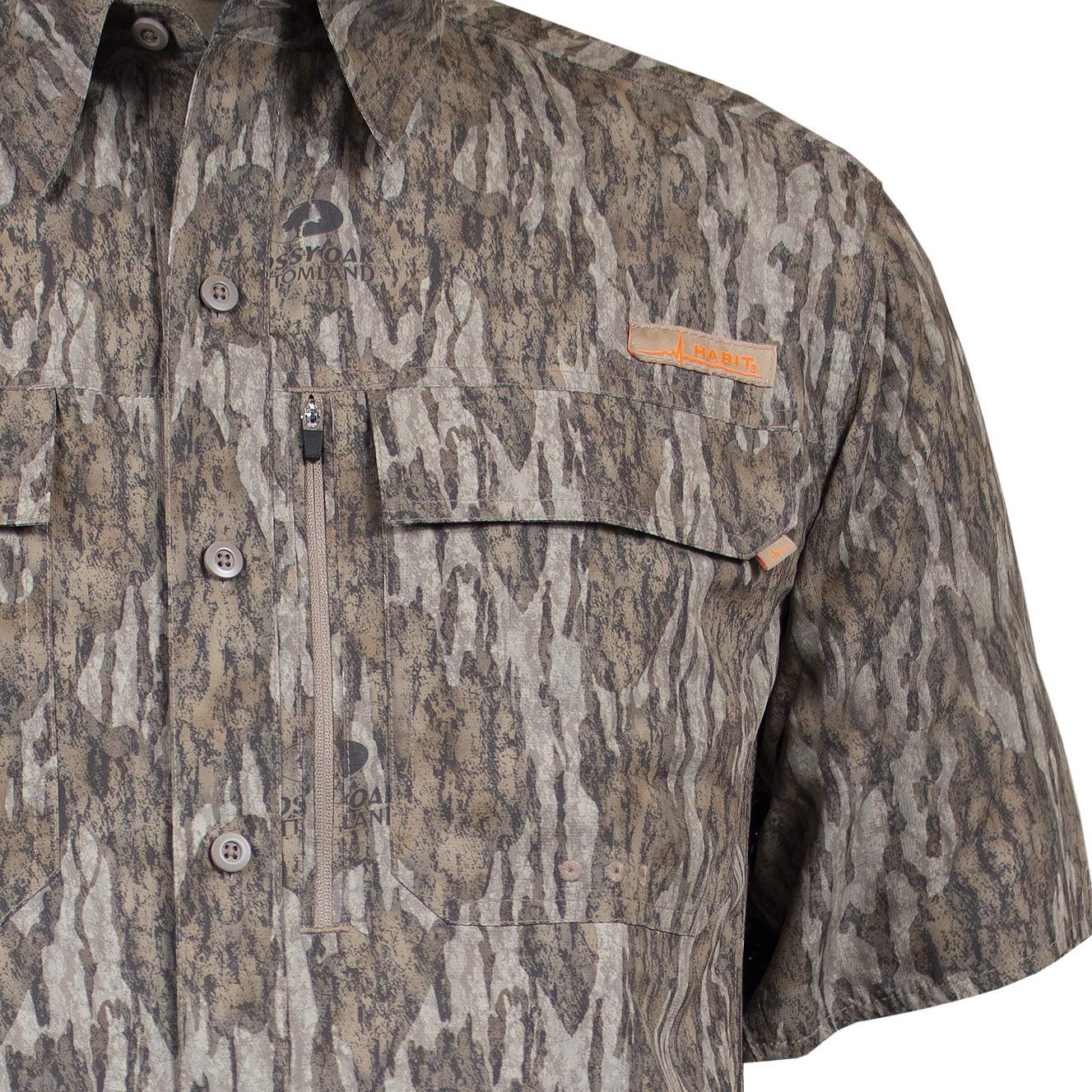 HABIT - Men's Hatcher Pass Camo Guide Shirt, Realtree Edge (Short Sleeve), XX-Large