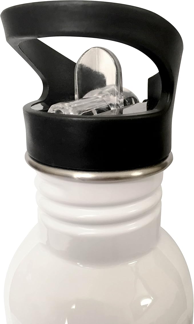 3dRose "Keep Calm and Let the Nurse Handle it. fun funny career job pride gift Flip Straw" Water Bottle, 21 oz, White